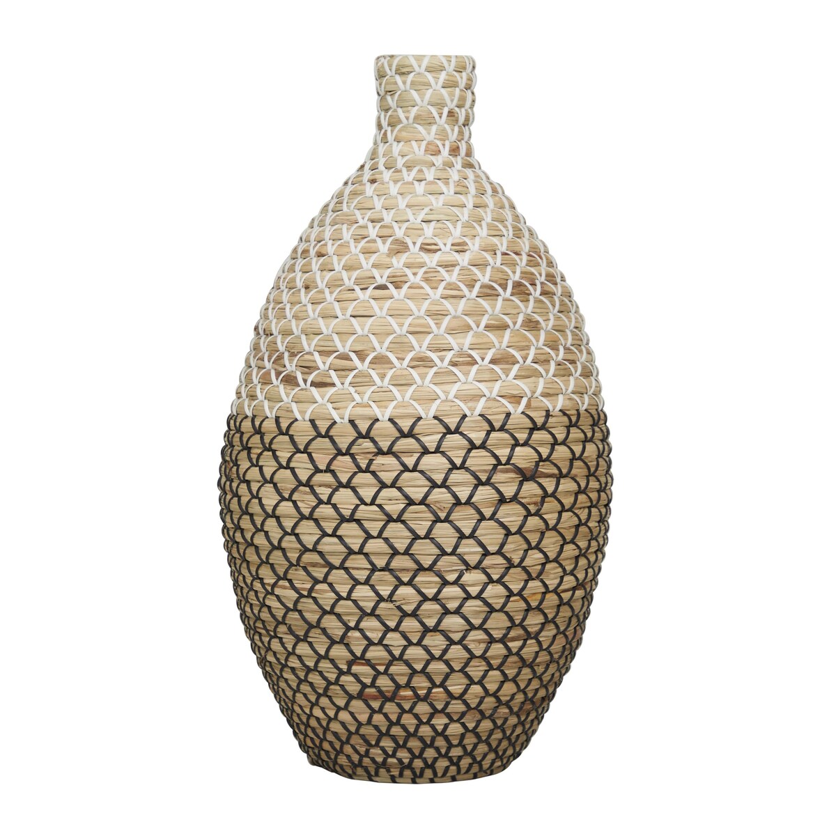 Seagrass Handmade Woven Decorative Vase - Brown - The Novogratz