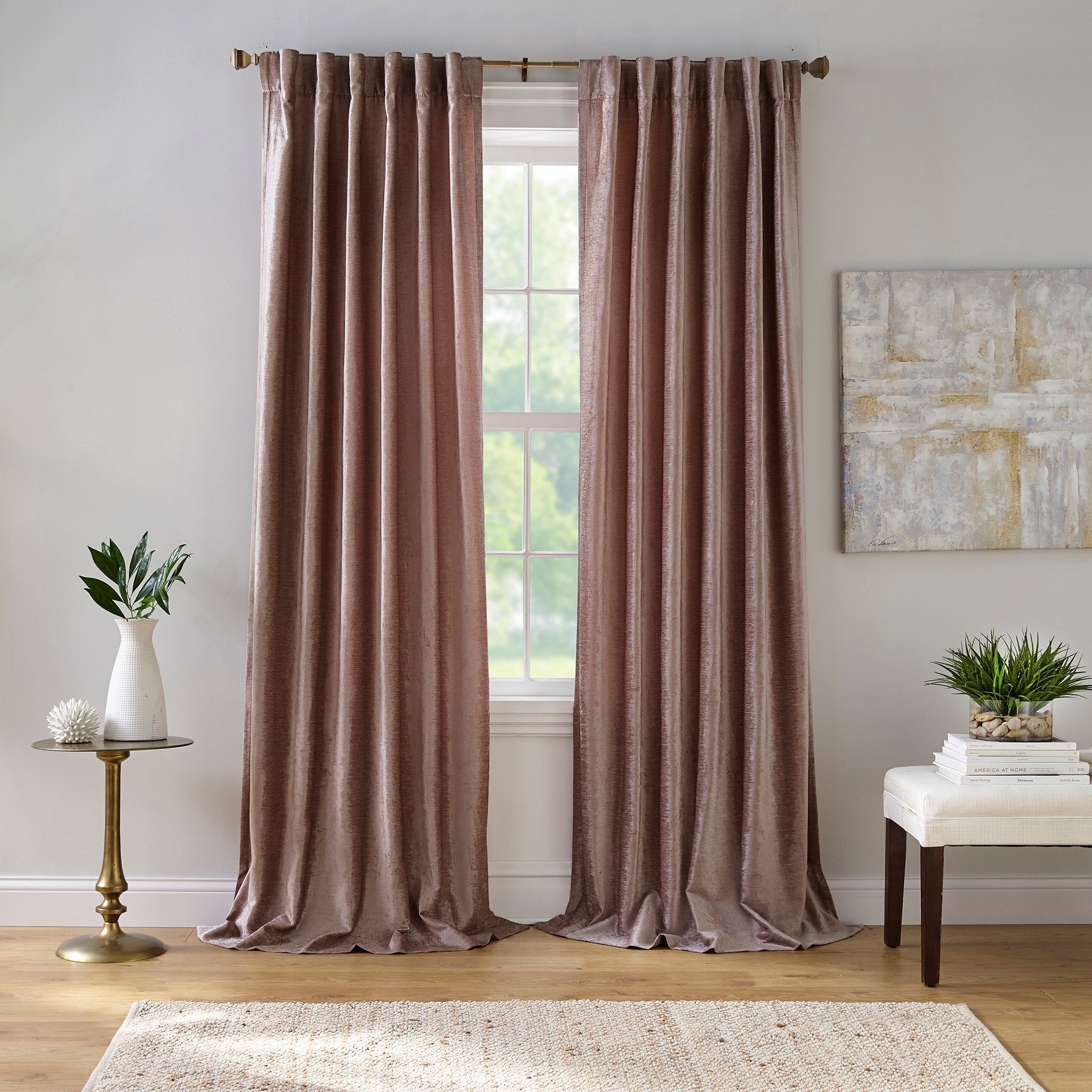 Carnaby Distressed Velvet Window Curtain