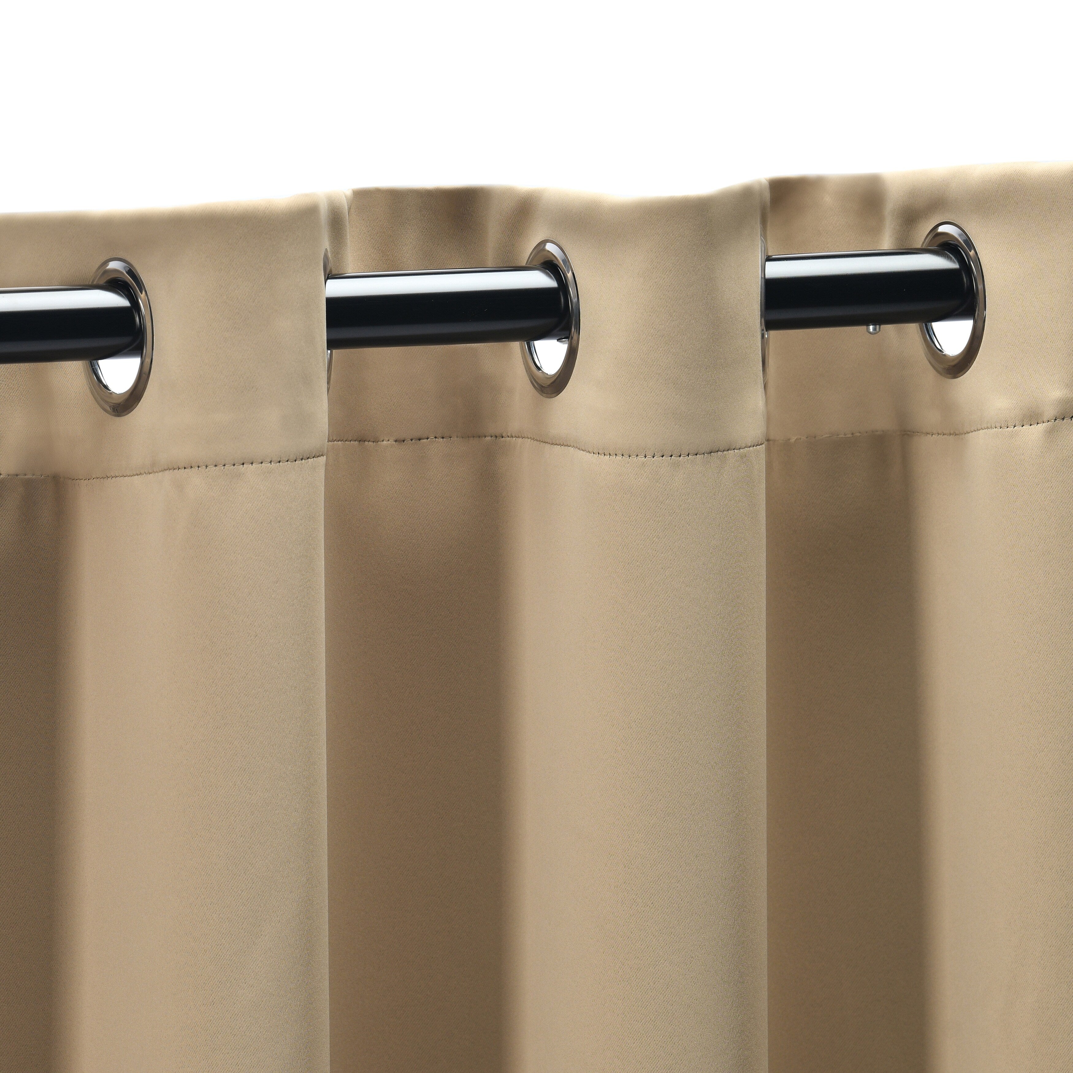 Superior Modern Solid Room Darkening Blackout Curtains, Rod Pocket