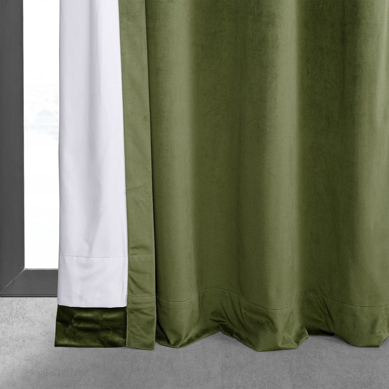 Exclusive Fabrics Signature Grommet Velvet Blackout Curtain (1 Panel)