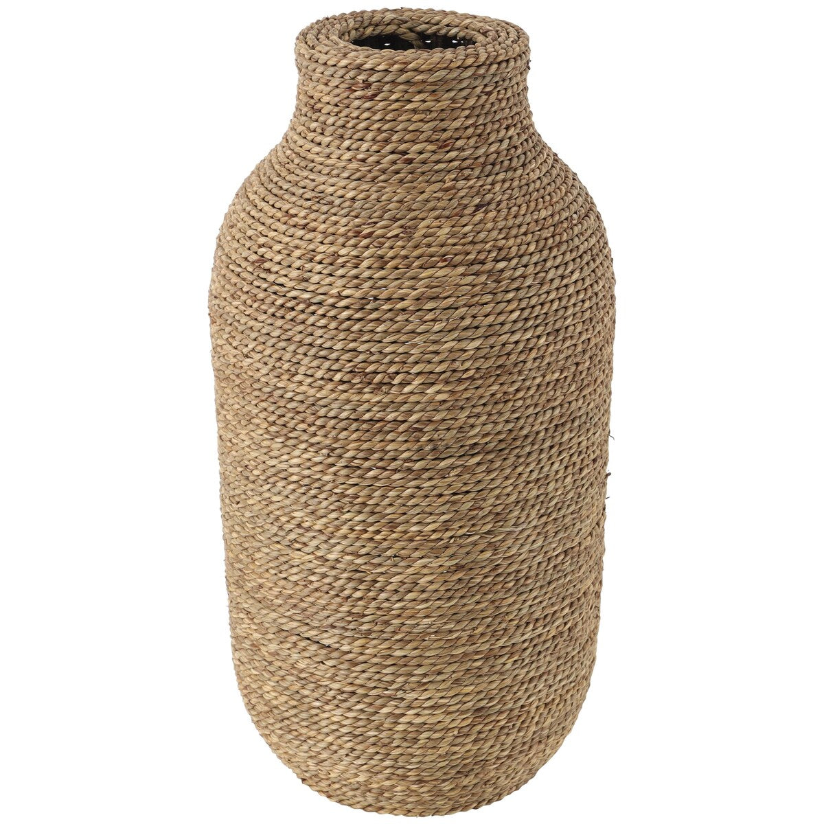 Seagrass Handmade Wrapped Decorative Vase - Brown - Roche River Decor