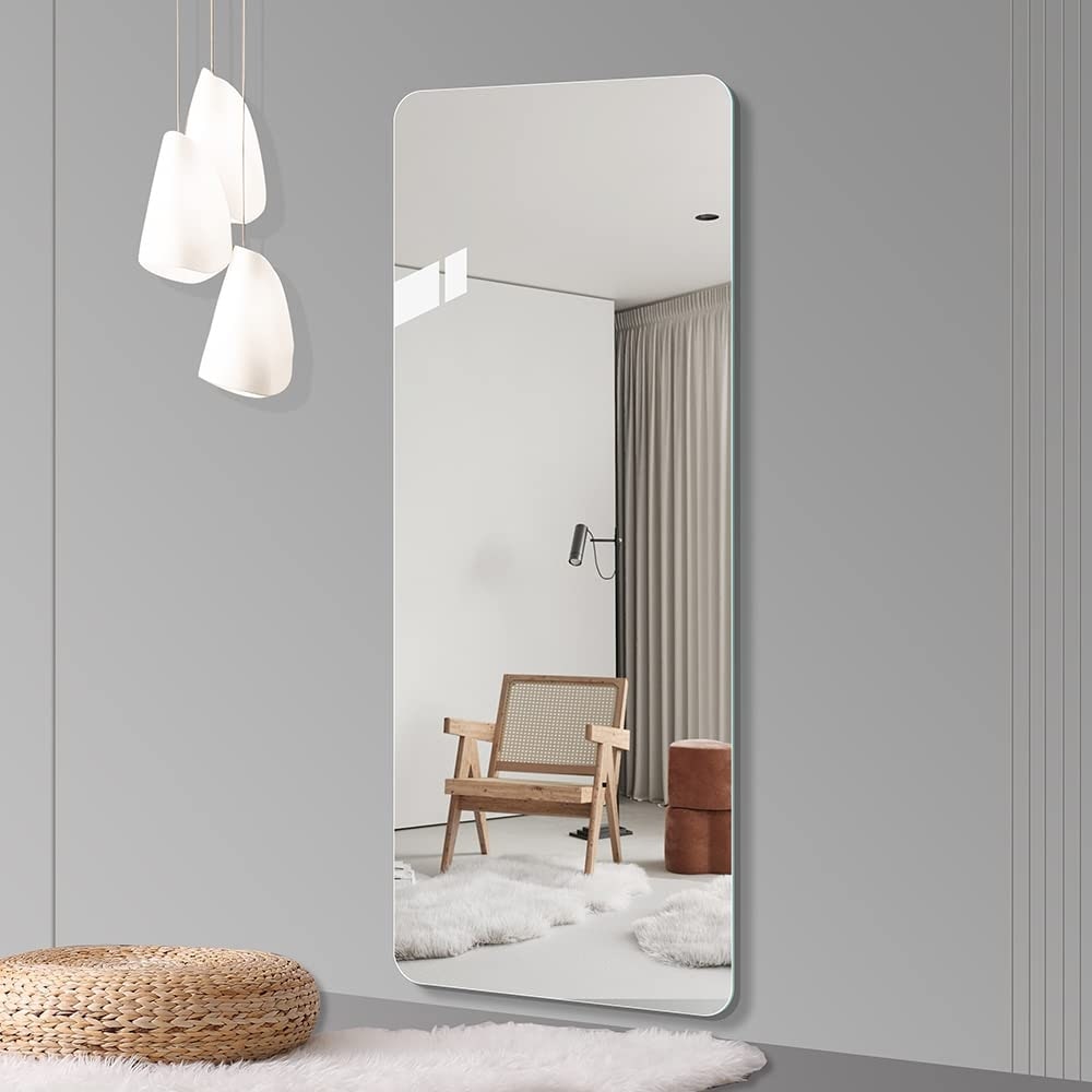 Full Length Wall Mounted Frameless Body Mirror