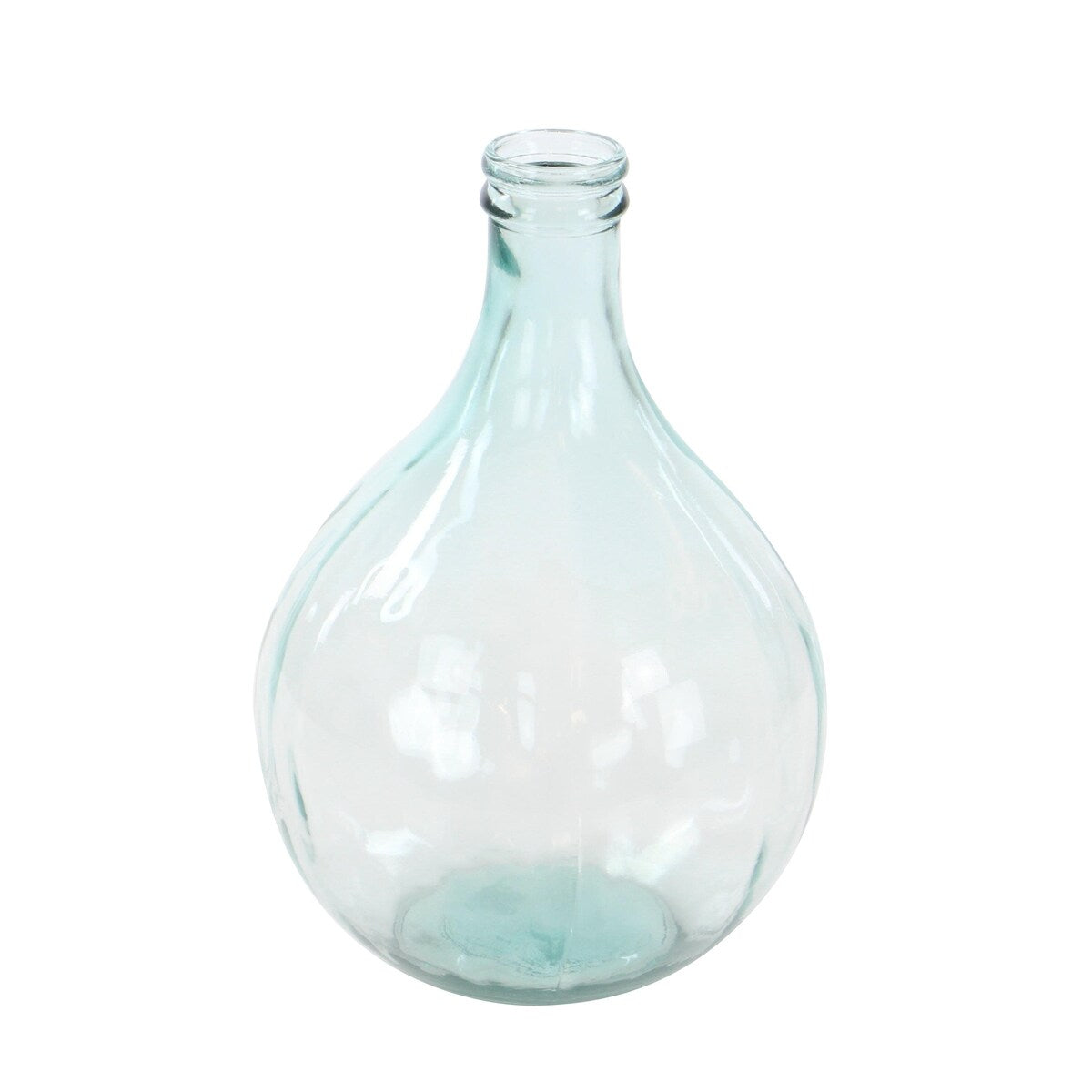 Recycled Glass Handmade Spanish Bottle Decorative Vase - Blue, Teal, Clear, Brown, Green - Roche River Decor