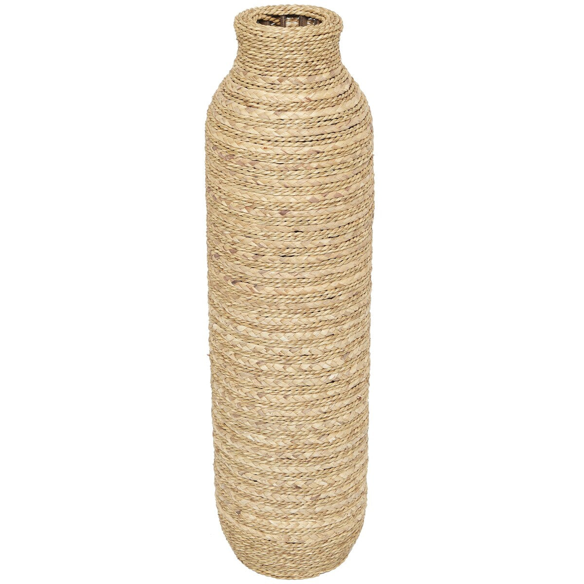 Seagrass Handmade Slim Woven Decorative Vase - Brown - Roche River Decor