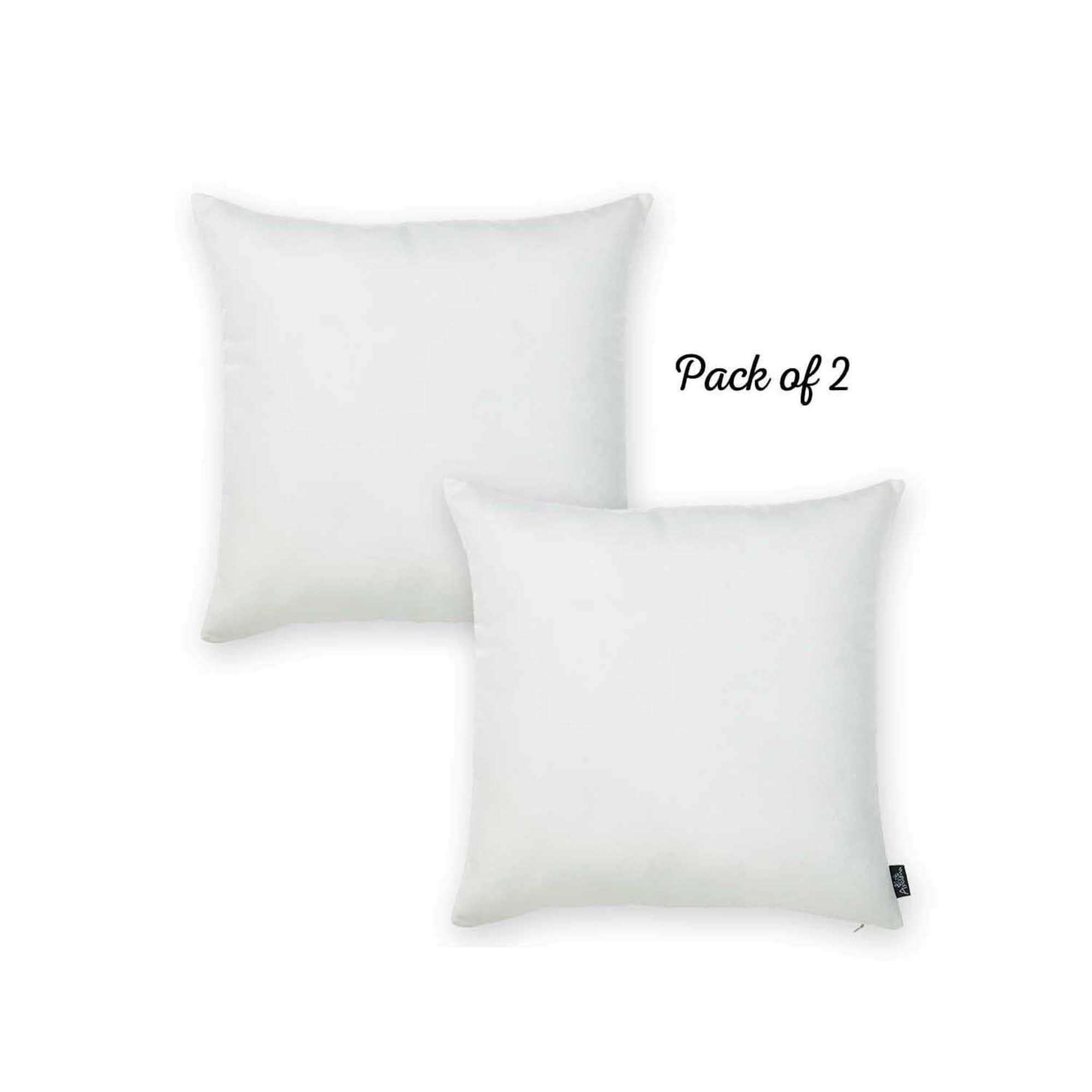 Honey Set of 2 Decorative Throw Pillow Cover Solid Color