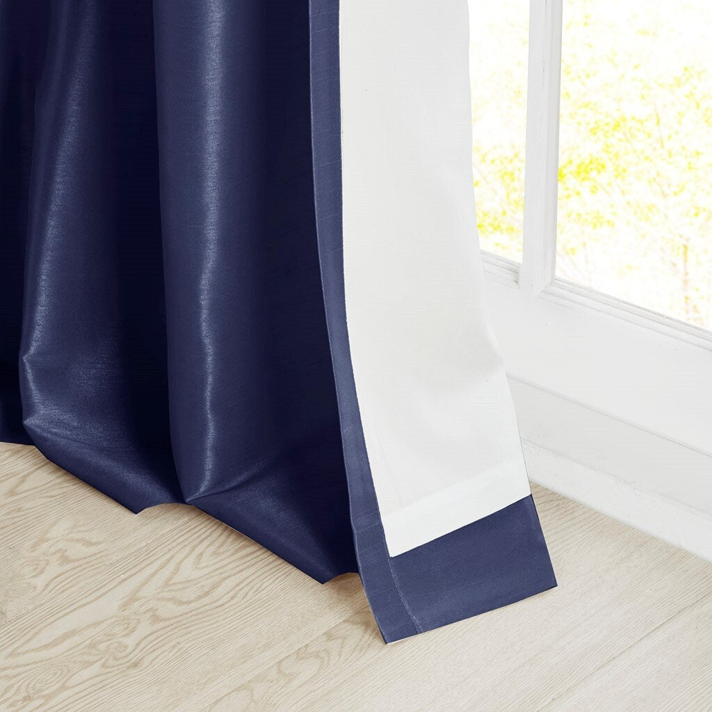 Twist Tab Lined Window Curtain Panel