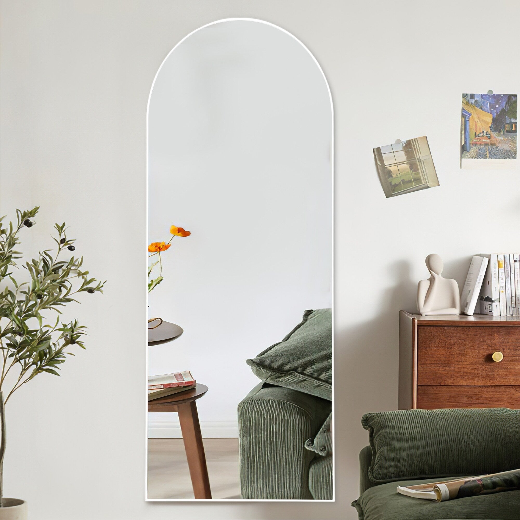 Lumioca Arched Full Length Standing Floor/ Wall Mirror