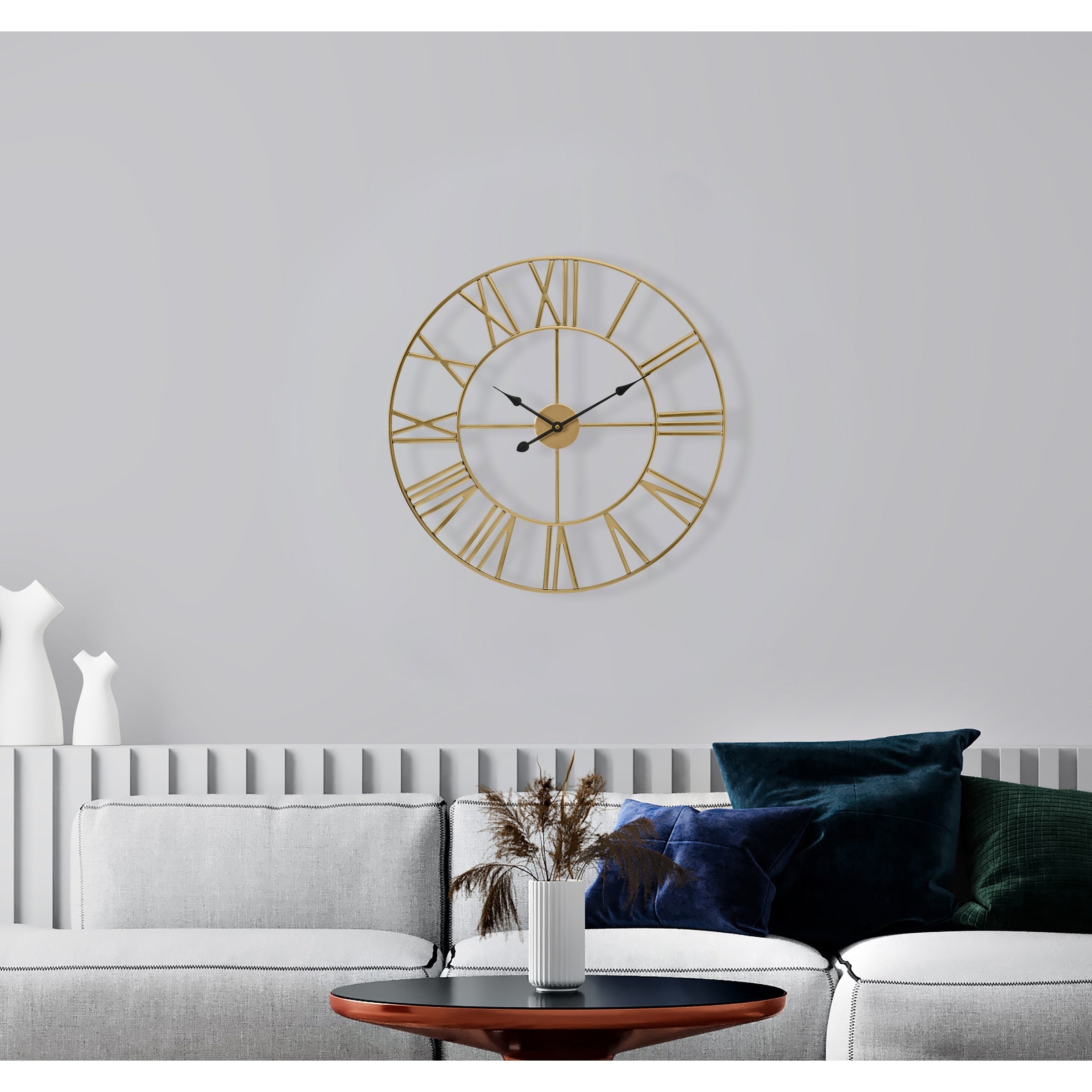 Large Decorative Wall Clock 16 - Roman Numeral Modern Home Decor