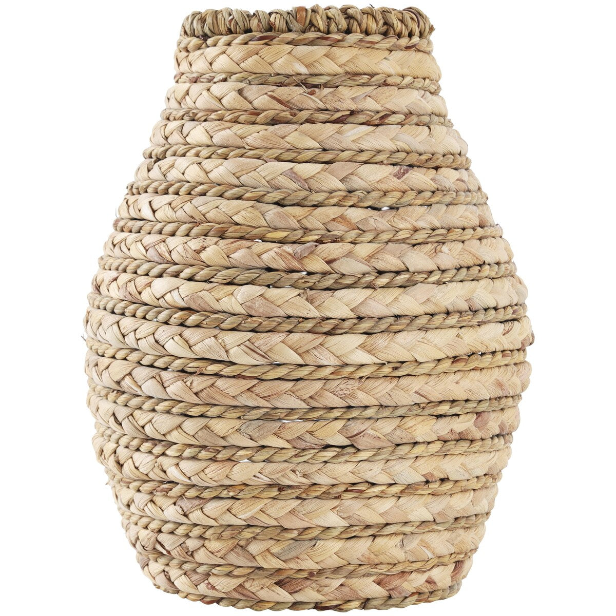 Seagrass Handmade Braided Decorative Vase - Brown - Roche River Decor