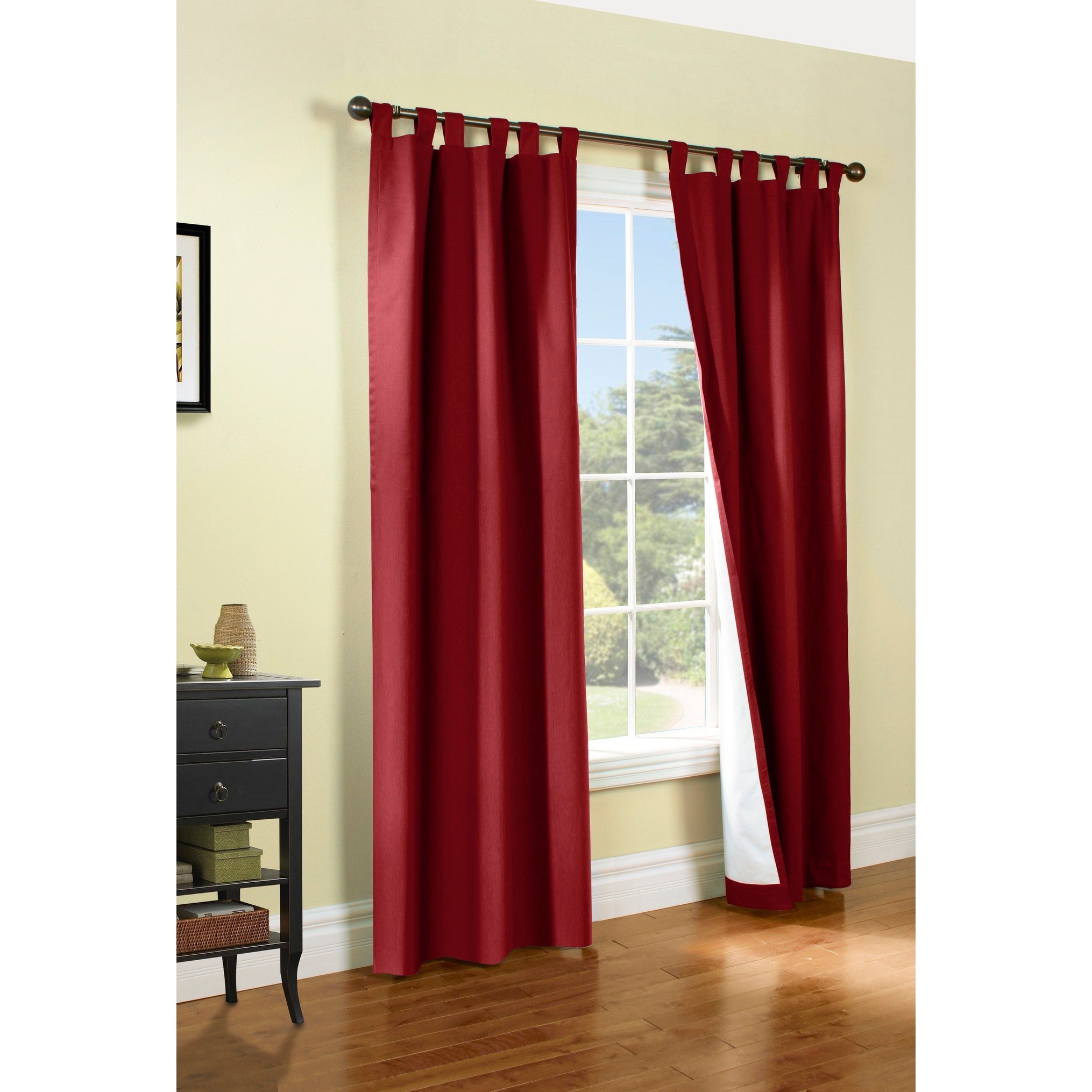 ThermaLogic Weathermate Insulated Cotton Tab Top Curtain Panel - Pair