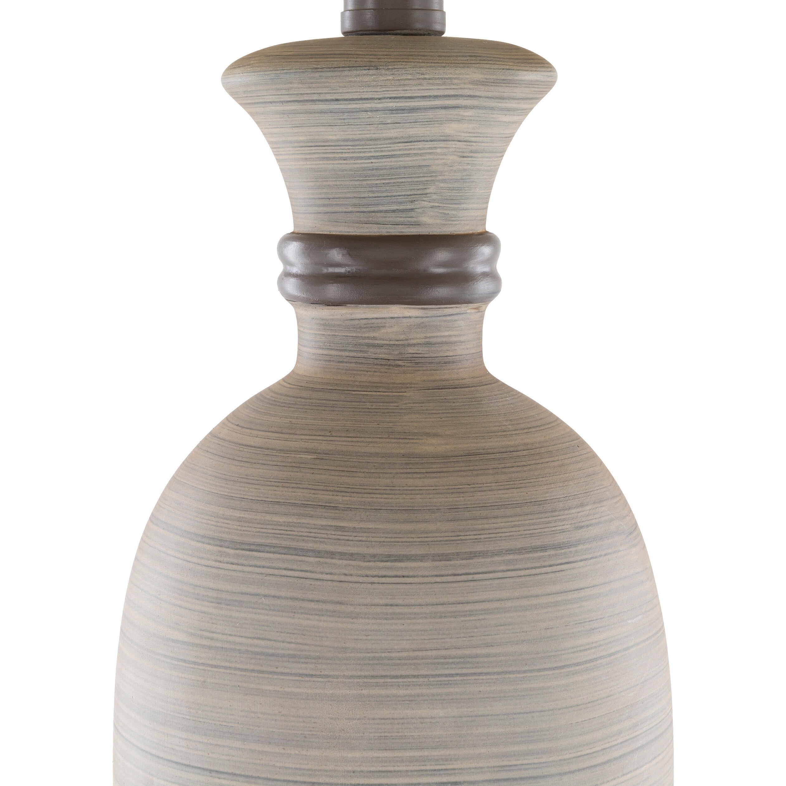 Livabliss Corrine Classic Grey Table Lamp