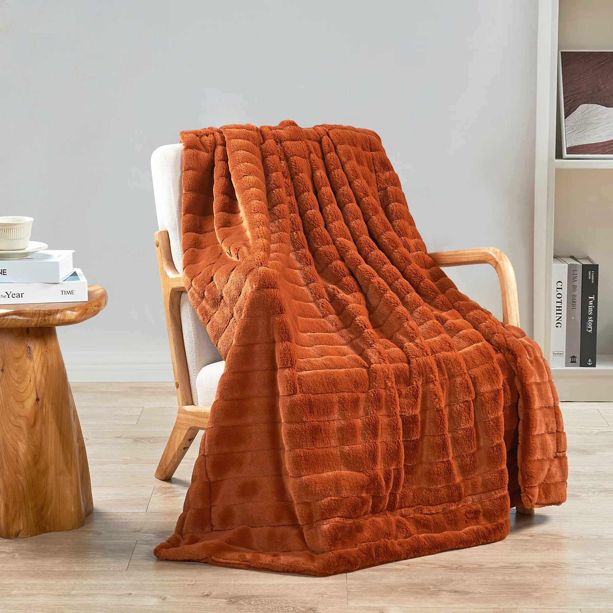 Solid Color SuperMink FauxFur Throw