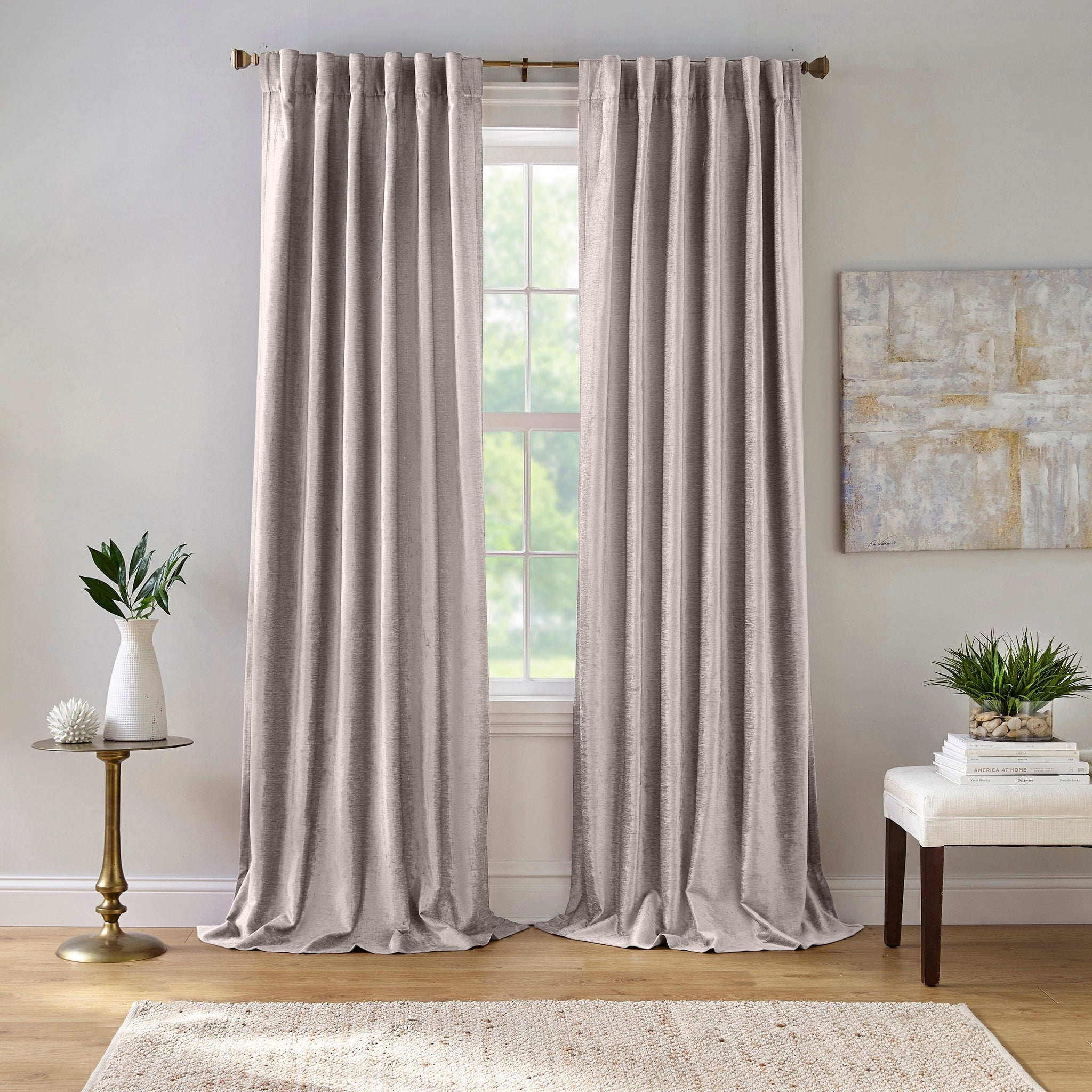 Carnaby Distressed Velvet Window Curtain