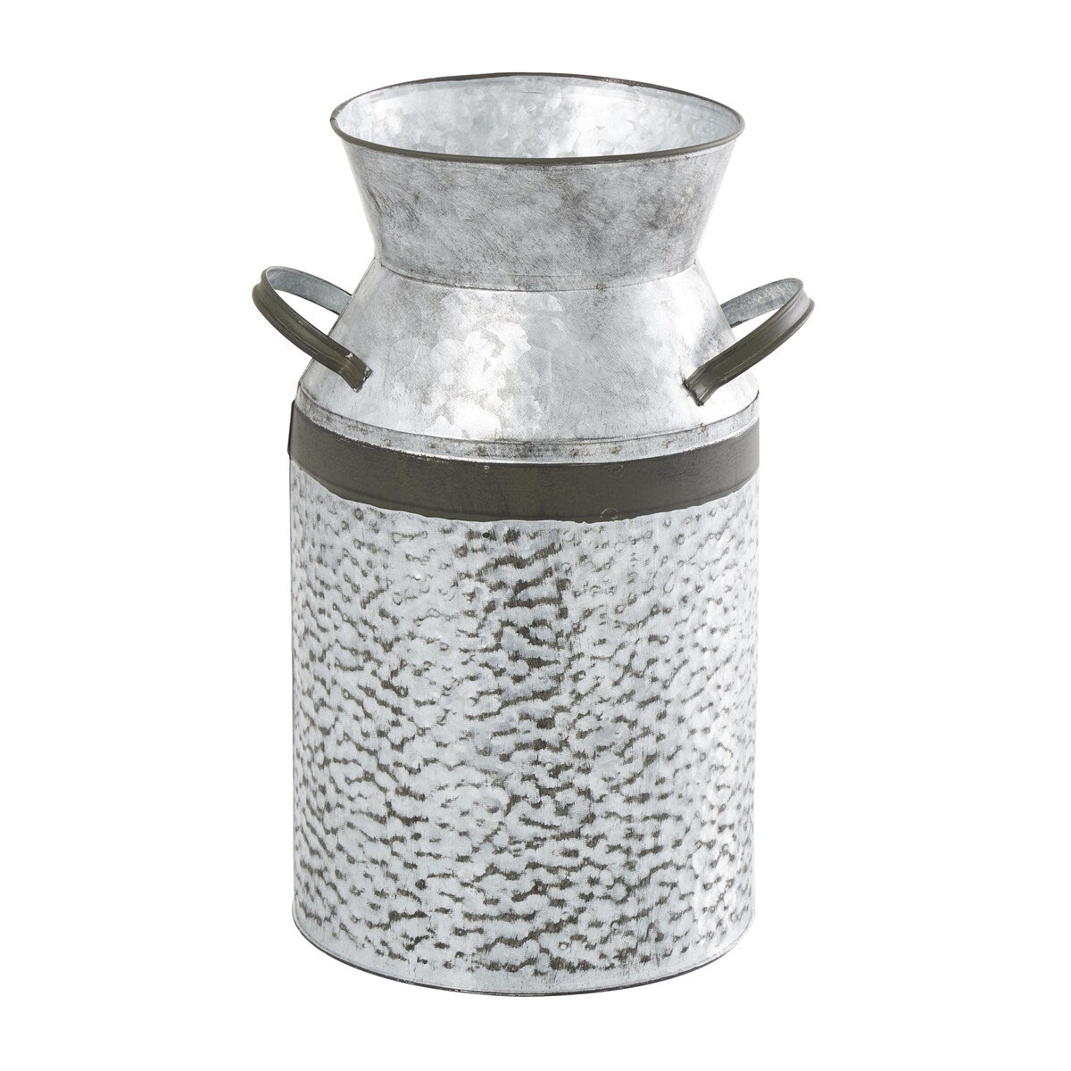 Metal Milk Can Decorative Vase - Gray - Roche River Decor