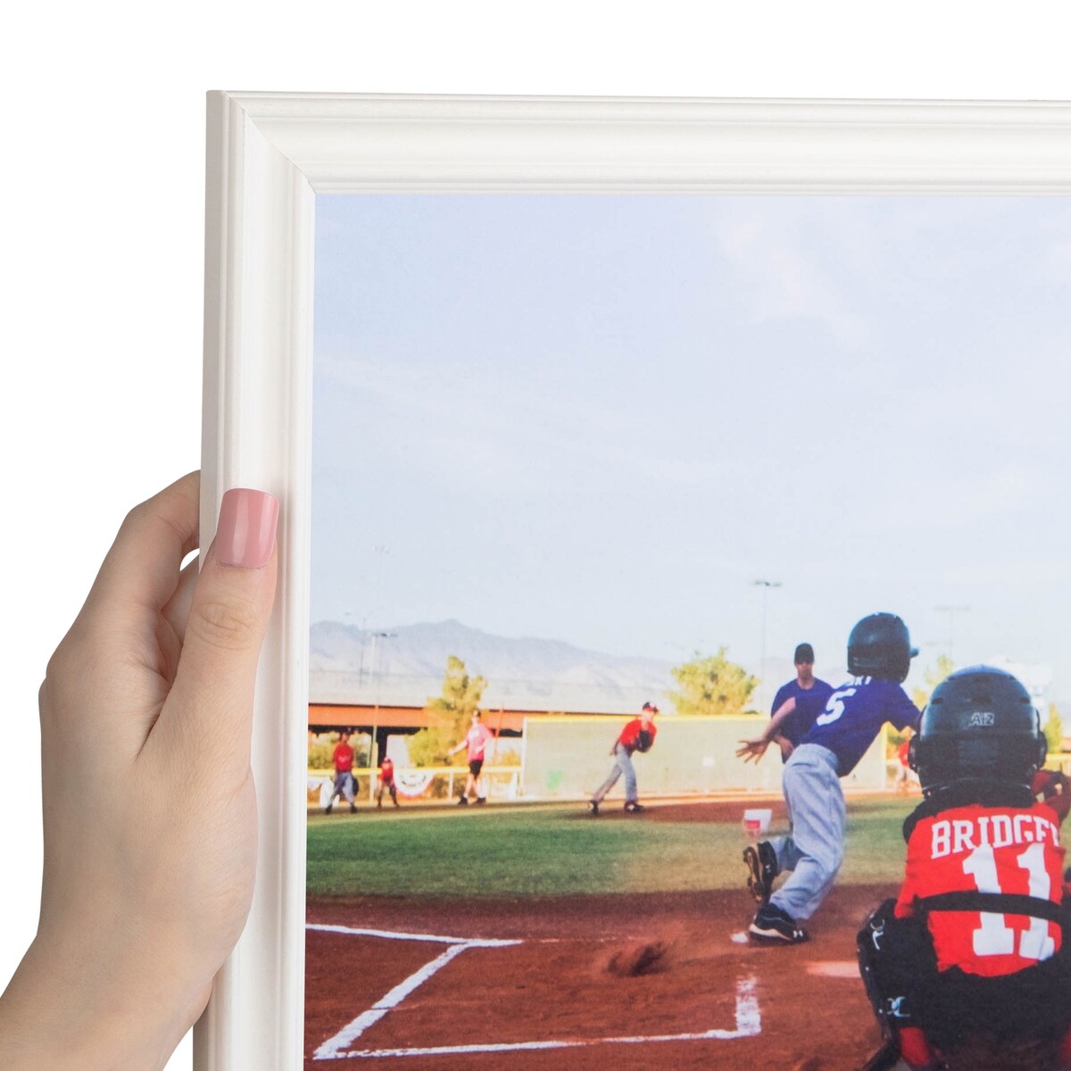 ArtToFrames Classic Waves 8x10 Inch Picture Frame, 1.00 Inch Wood Poster Frame Available in Multiple Colors (60823-8x10)