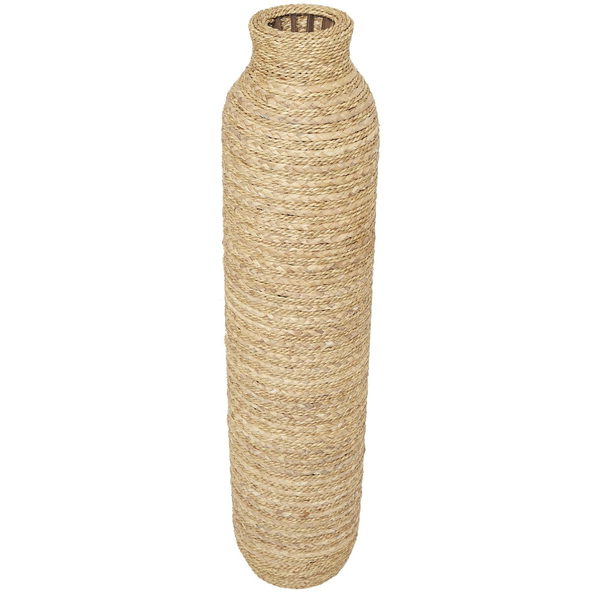 Seagrass Handmade Slim Woven Decorative Vase - Brown - Roche River Decor