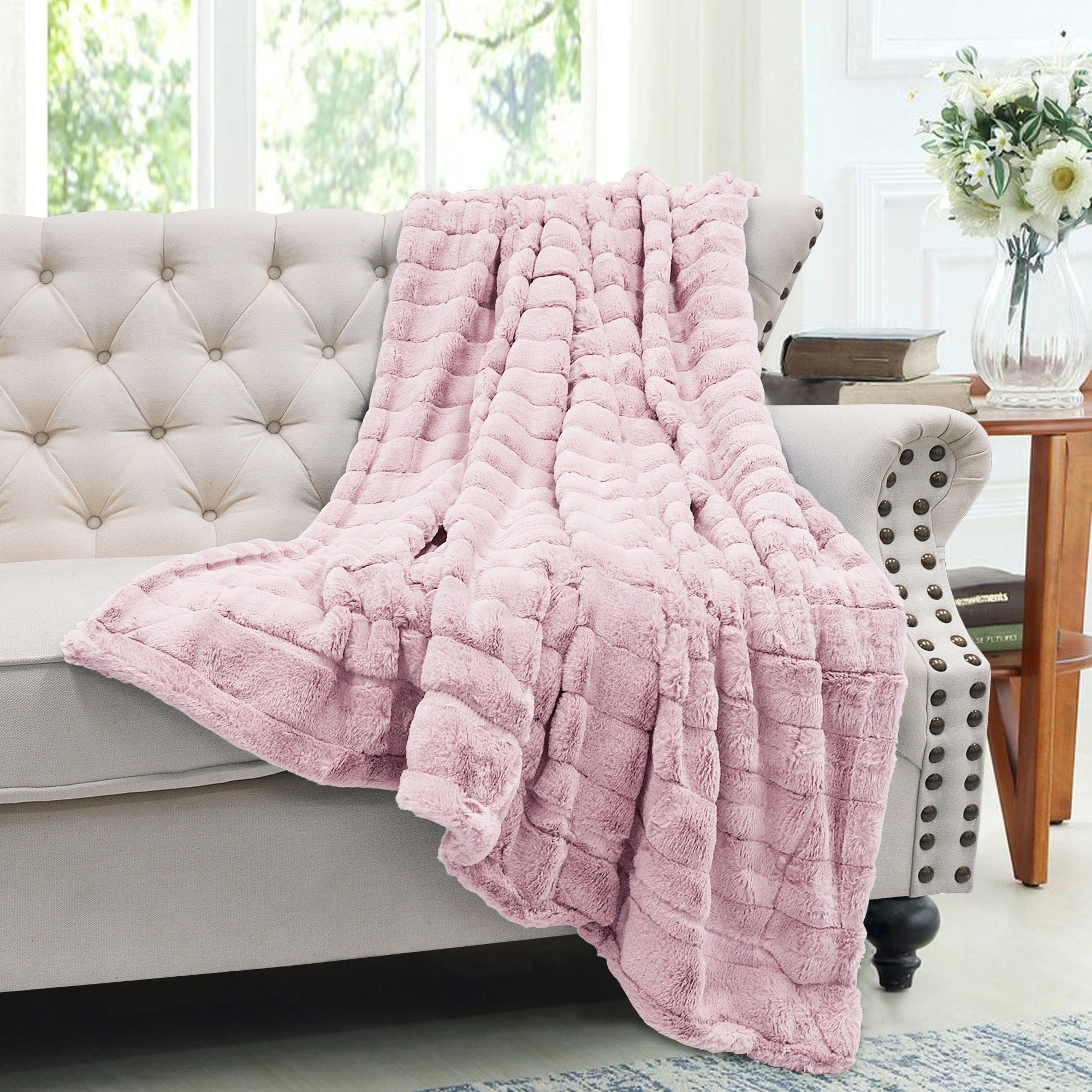 Solid Color SuperMink FauxFur Throw