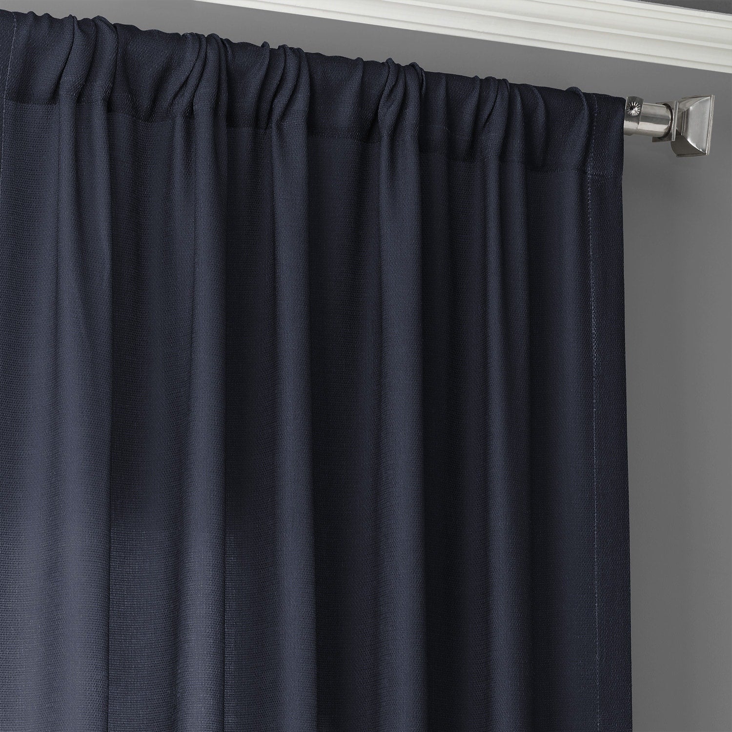 Exclusive Fabrics Ombre Faux Linen Light Filtering Curtains (1 Panel) - Lightweight Elegance, Natural Light Enhancement