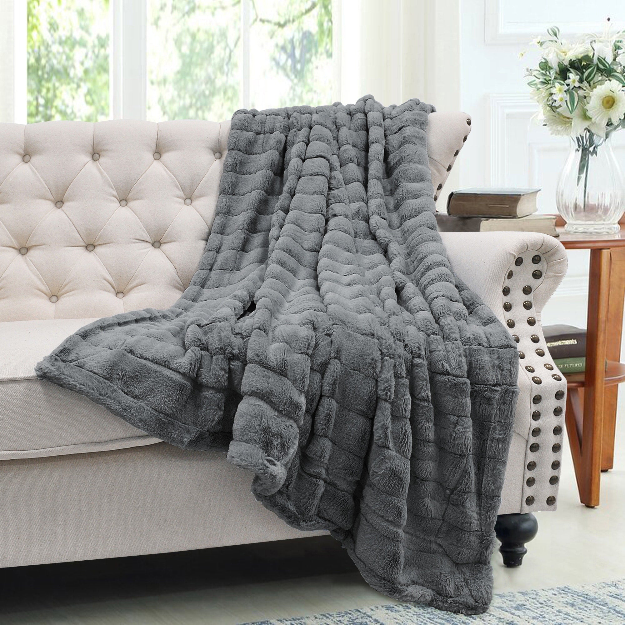 Solid Color SuperMink FauxFur Throw