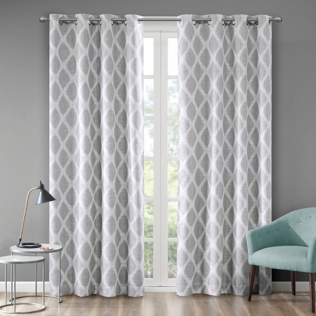 Jacquard Grommet Top Total Blackout Curtain Panel