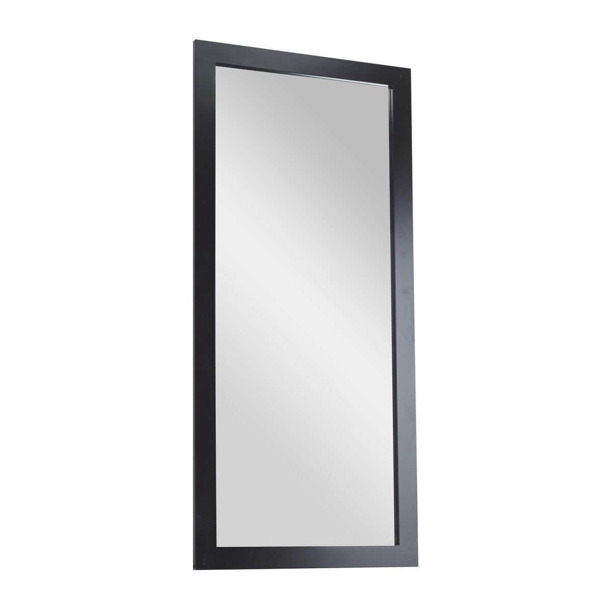 Wooden Rectangular Minimalistic Room Wall Mirror - White or Black - Roche River Decor