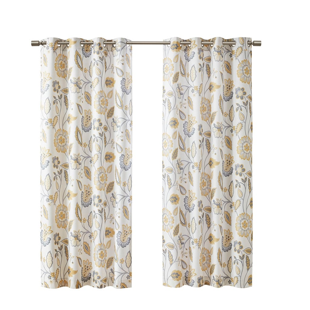 Jacquard Printed Room Darkening Curtain Panel(Only 1 Pc Panel