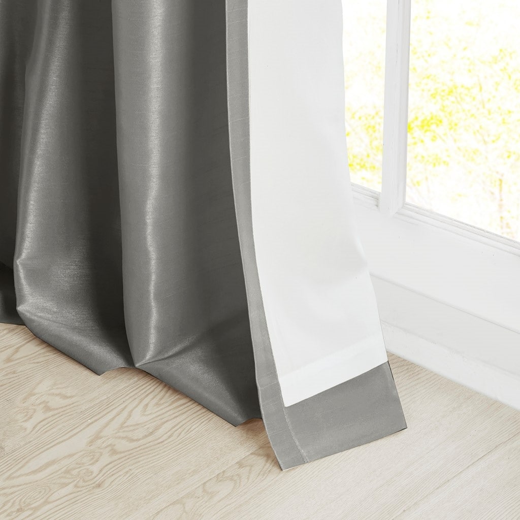 Twist Tab Lined Window Curtain Panel