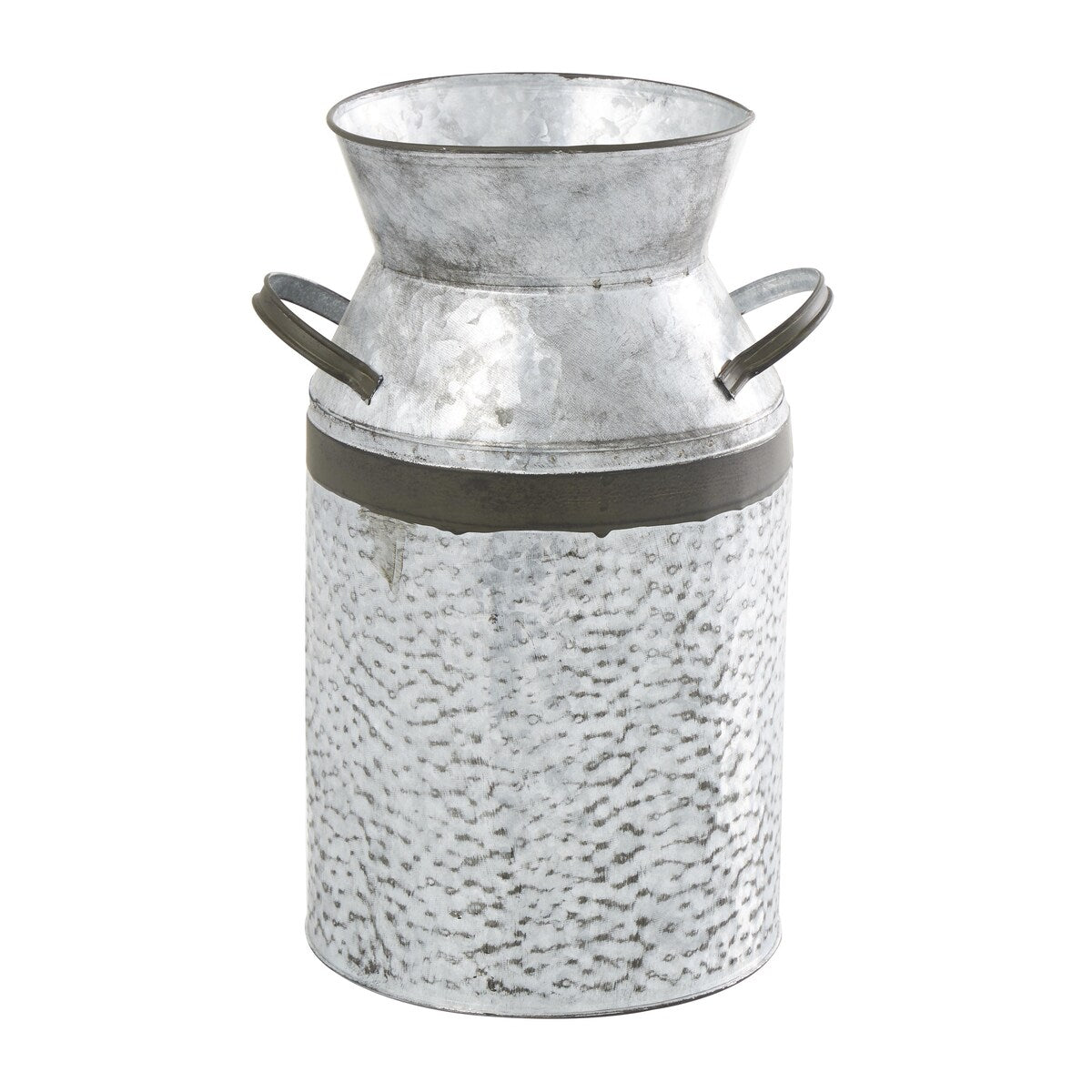 Metal Milk Can Decorative Vase - Gray - Roche River Decor