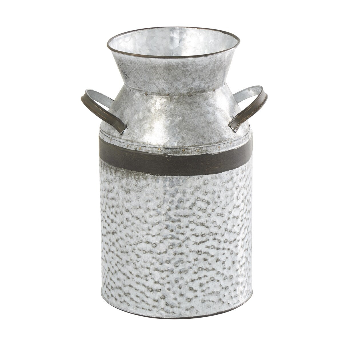 Metal Milk Can Decorative Vase - Gray - Roche River Decor