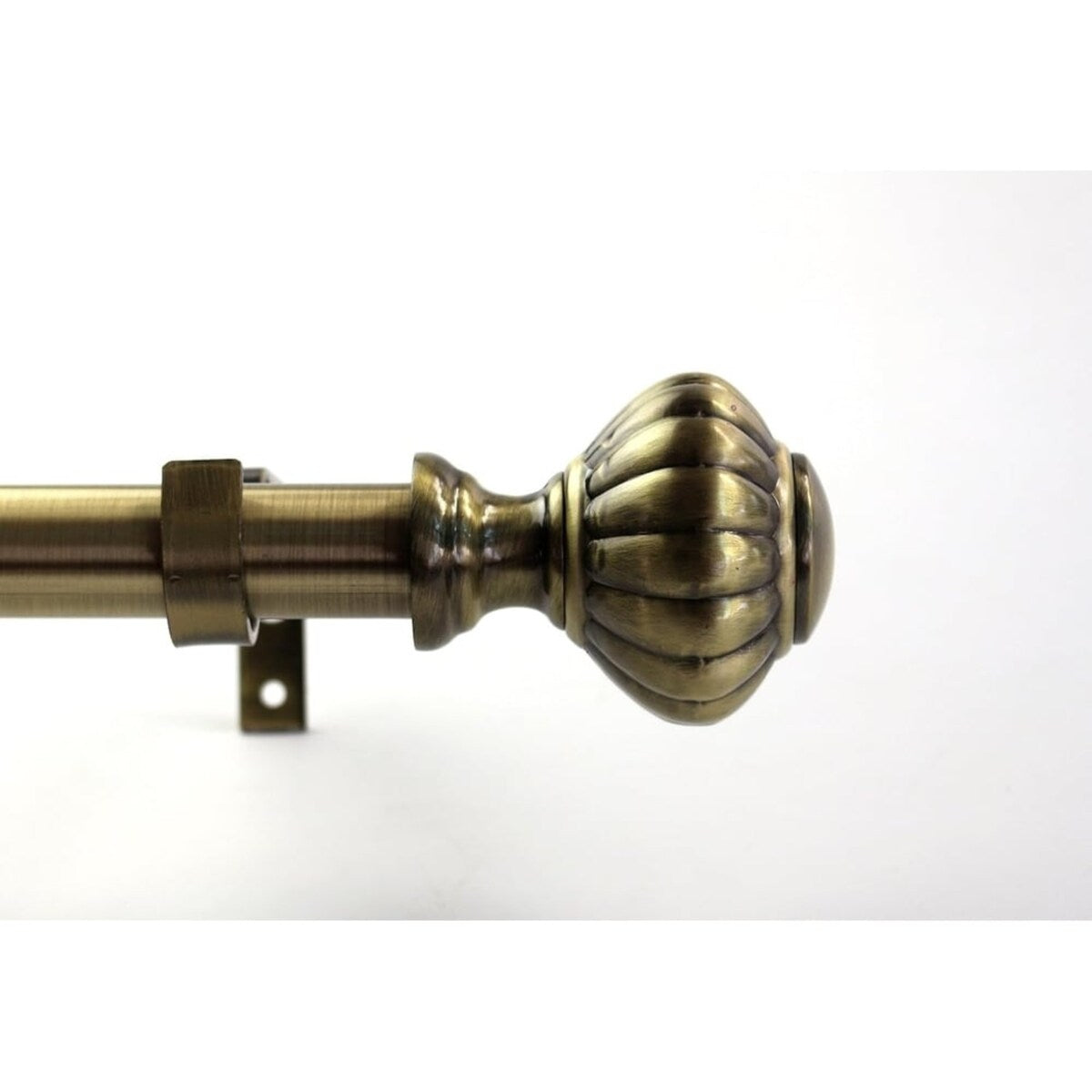 1-inch Diameter Doorknob Adjustable Single Drapery Curtain Rod