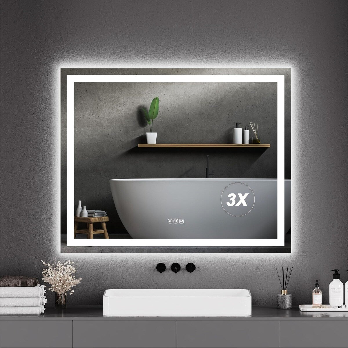 20x28 LED Bathroom Mirror with Lights