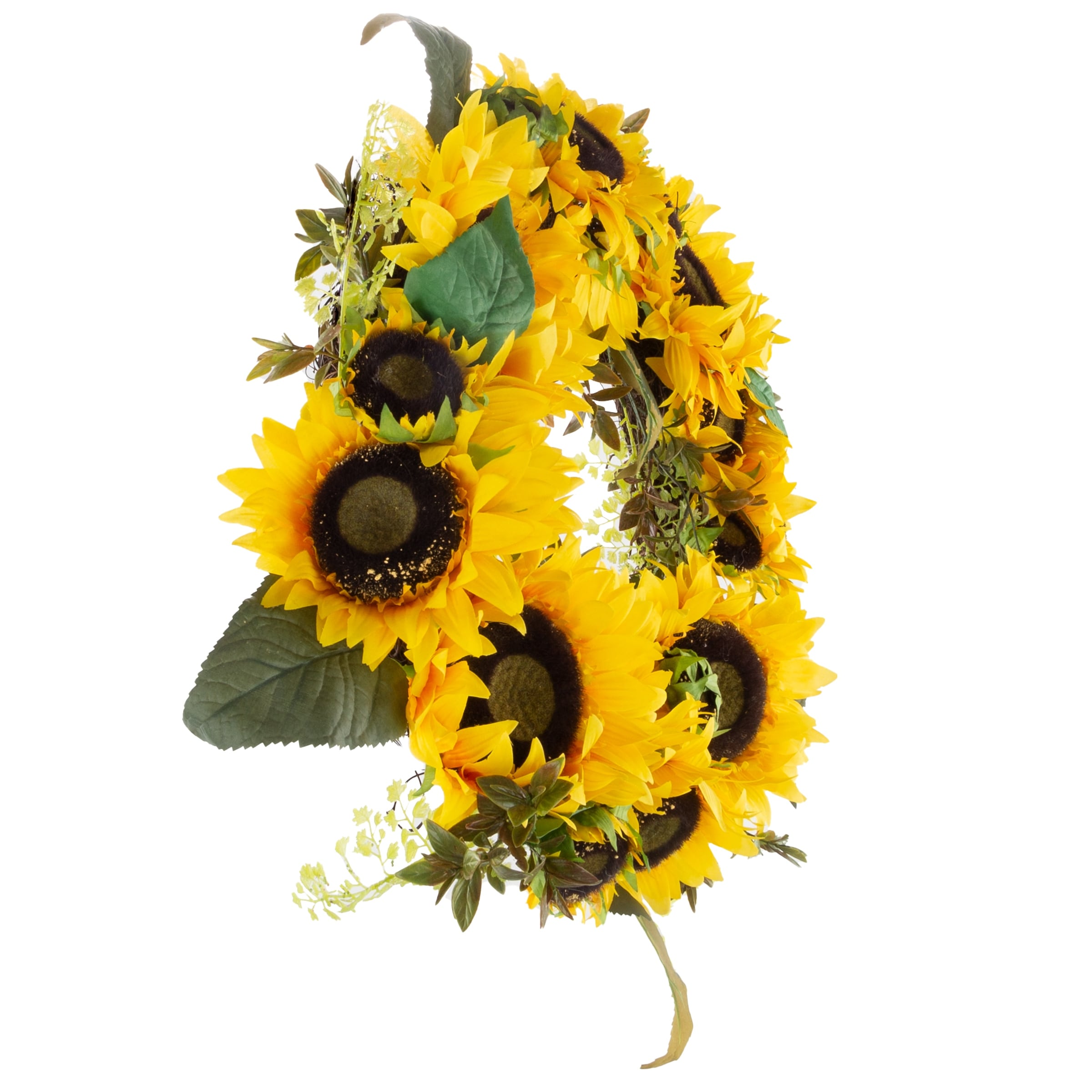 Pure Garden 20-Inch Artificial Sunflower Wreath