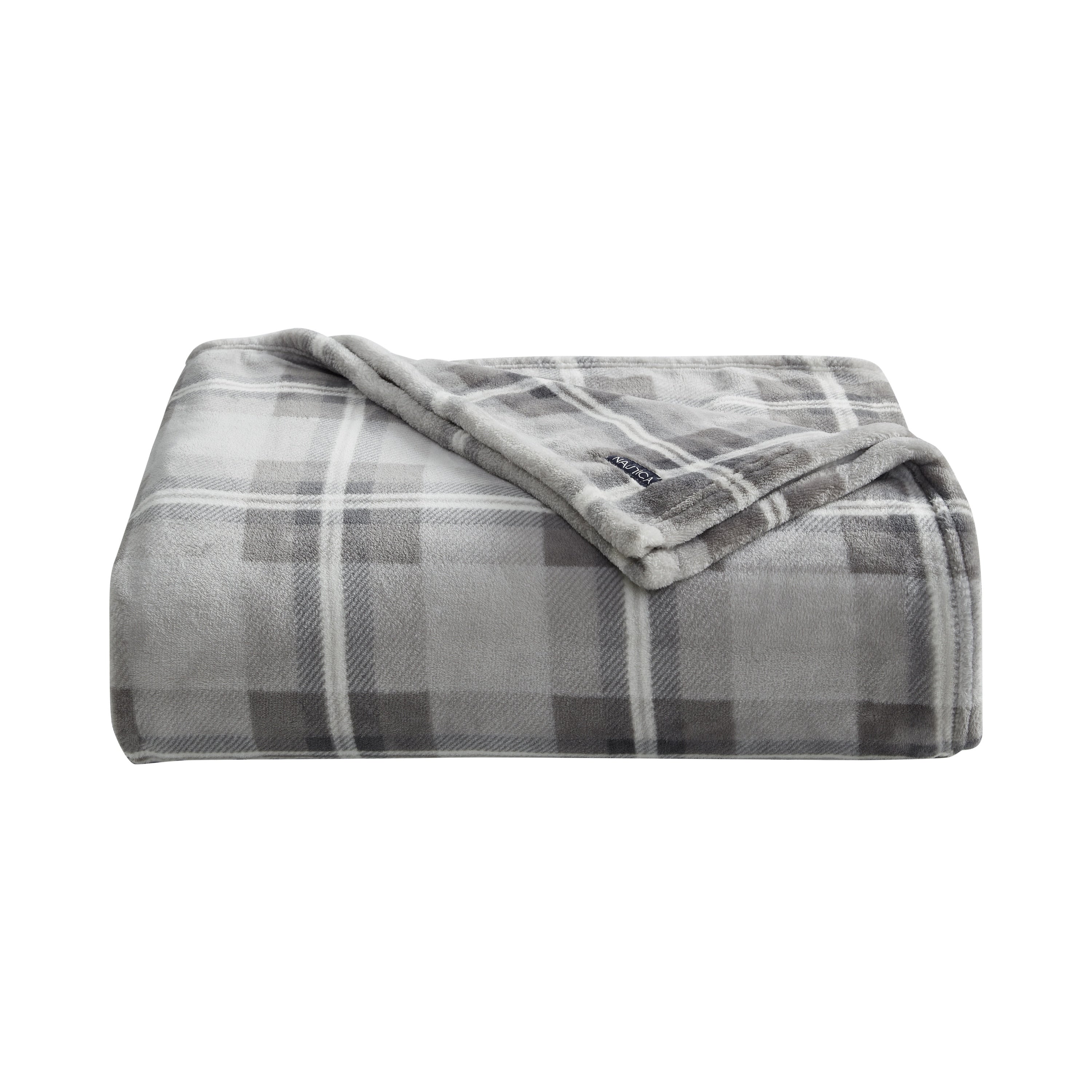 Nautica Printed Ultra Soft Plush Printed Fleece Blanket