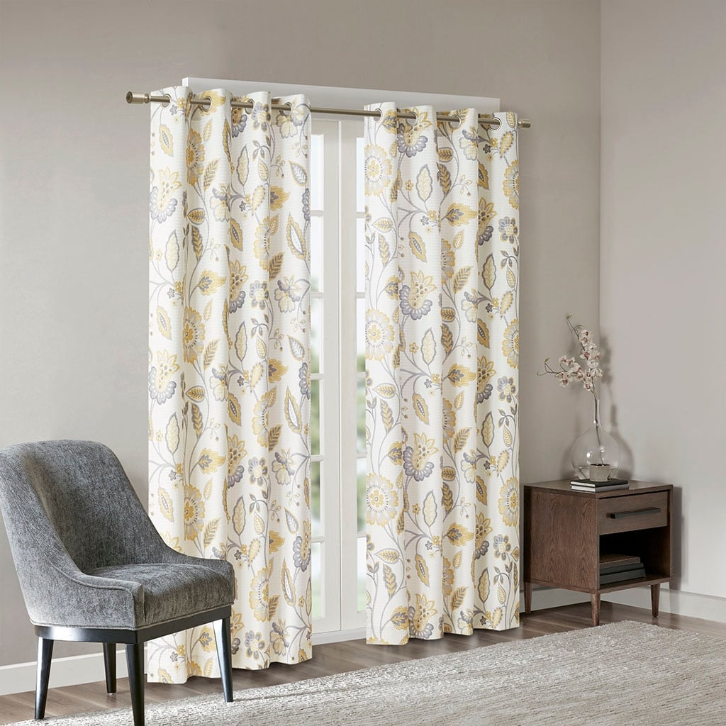 Jacquard Printed Room Darkening Curtain Panel(Only 1 Pc Panel