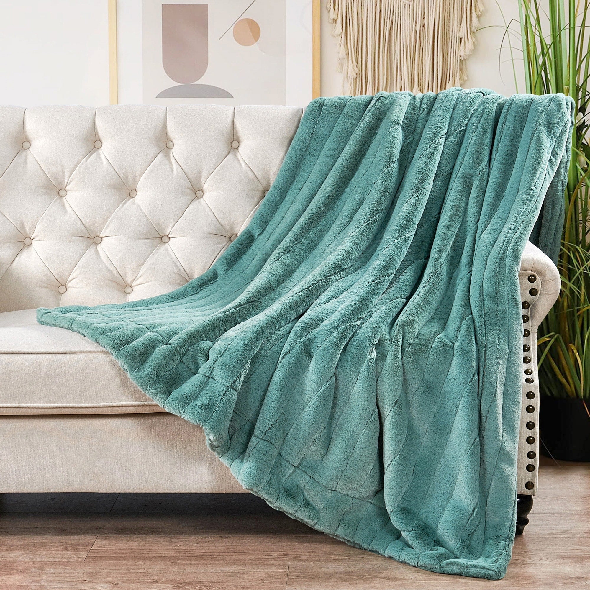 Solid Color SuperMink FauxFur Throw