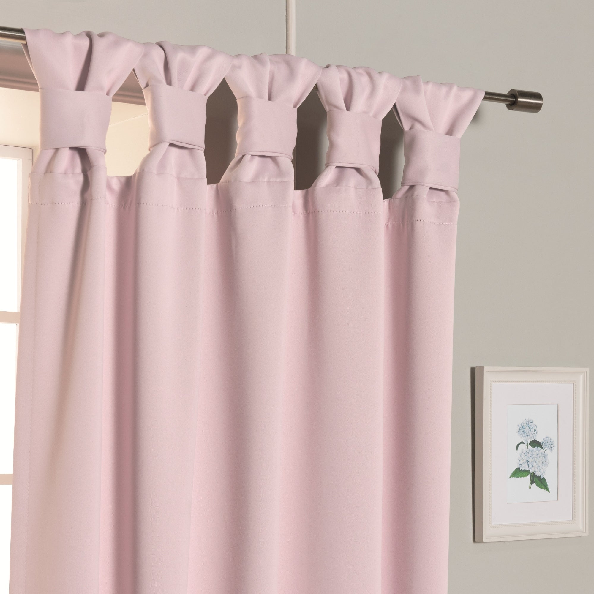 Aurora Home Thermal Insulated Blackout Knotted Tab Curtains