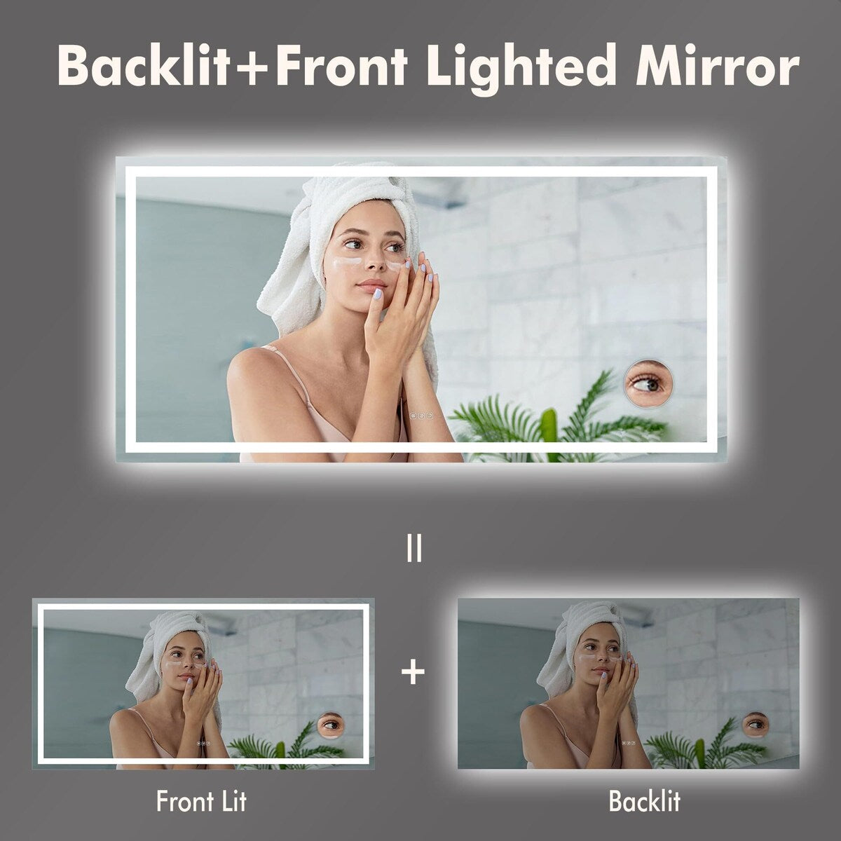 20x28 LED Bathroom Mirror with Lights