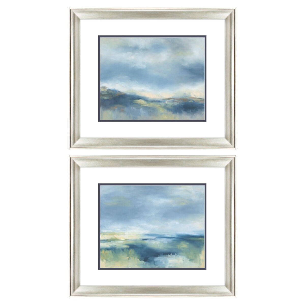 Buttermilk Coastal S/2 Framed Art Under Glass