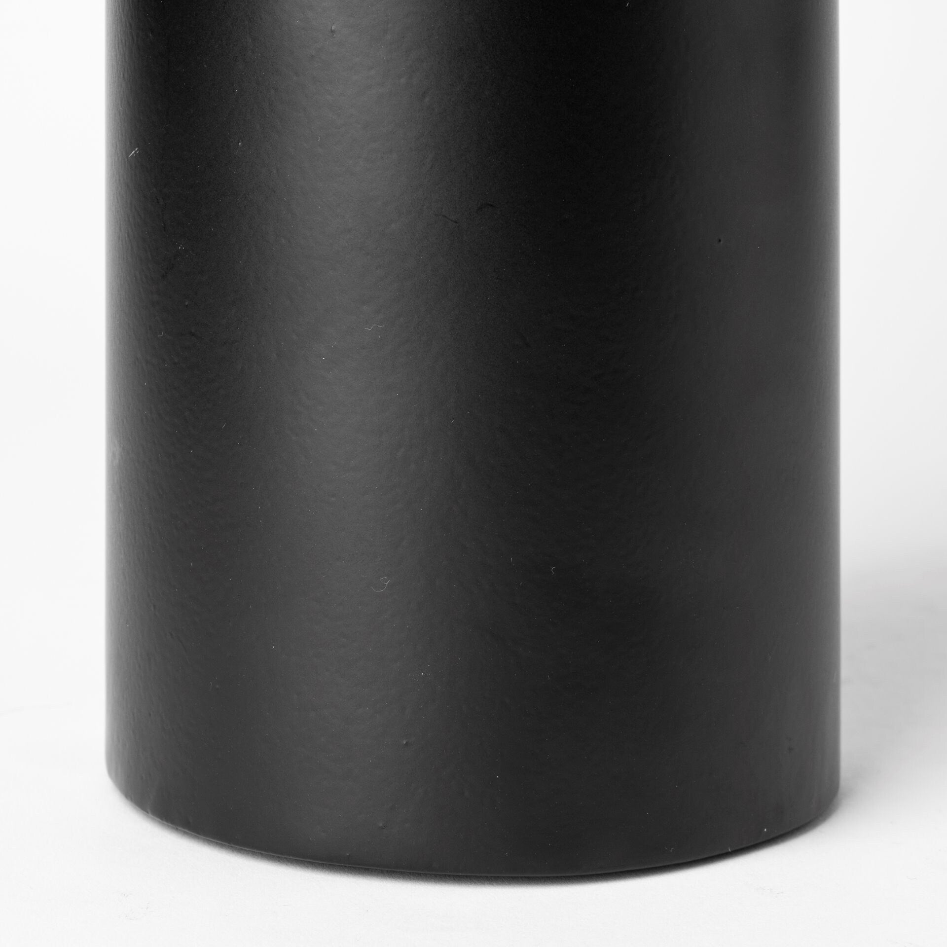 Alex Large Black Metal Cylindrical Table Candle Holder