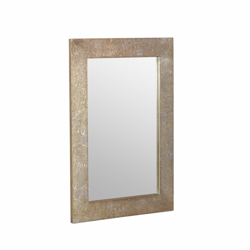 Charmaine Traditional Handcrafted Aluminum Fitted Mirror by Christopher Knight Home - 0.60 D x 19.50 W x 27.50 H