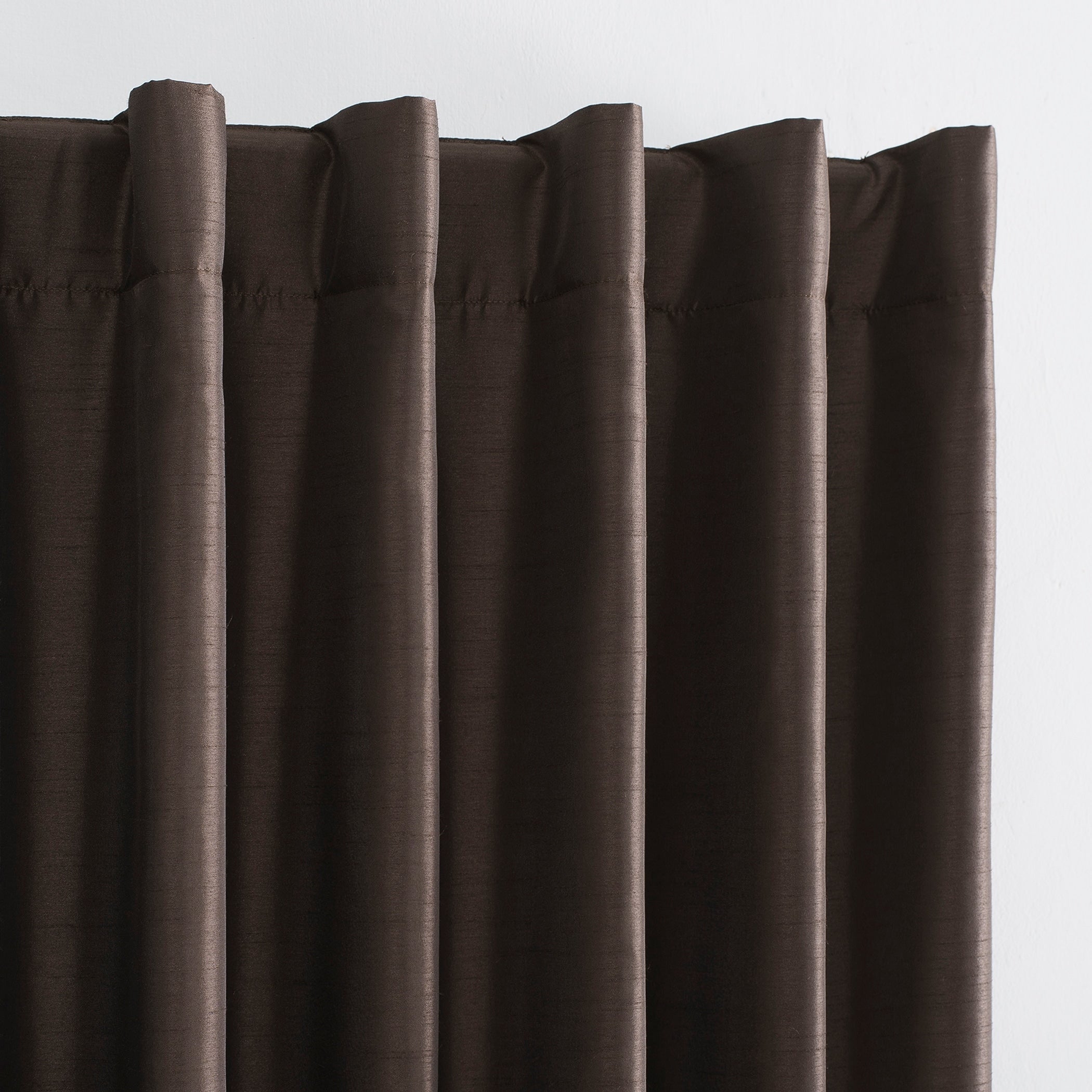 Sun Zero Evelina Faux Dupioni Silk Thermal Extreme Total Blackout Back Tab Curtain Panel, Single Panel