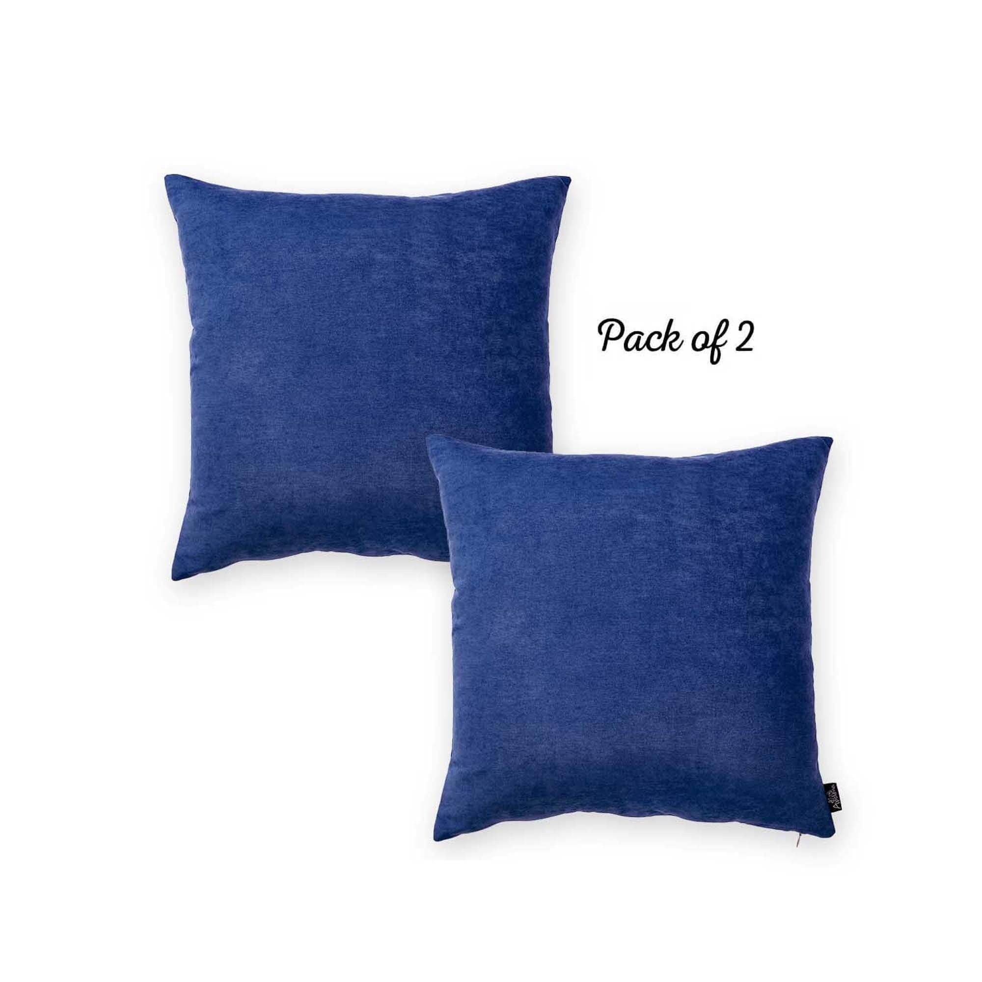 Honey Set of 2 Decorative Throw Pillow Cover Solid Color