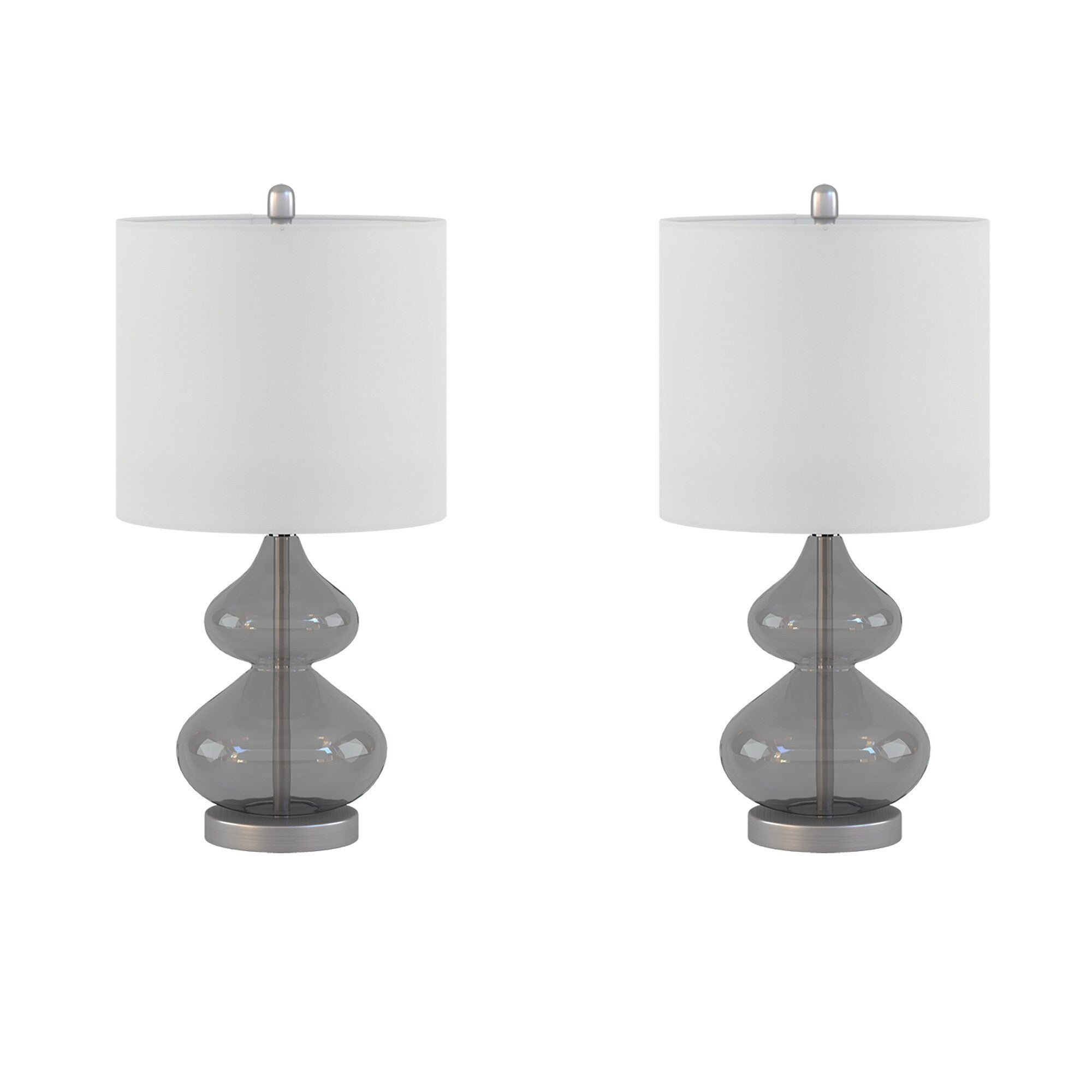 510 Design Ellipse Curved Glass Table Lamp (Set of 2)