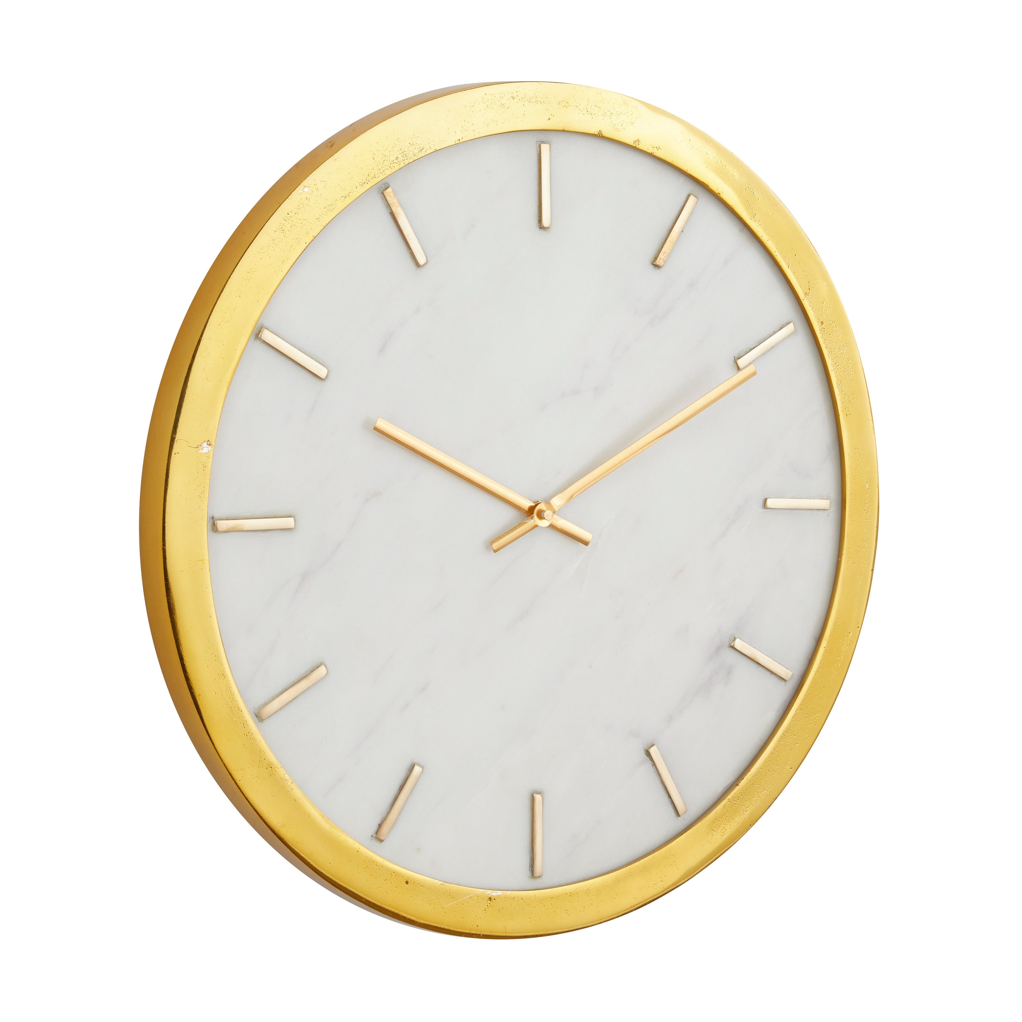 CosmoLiving by Cosmopolitan Marble Glam Wall Clock