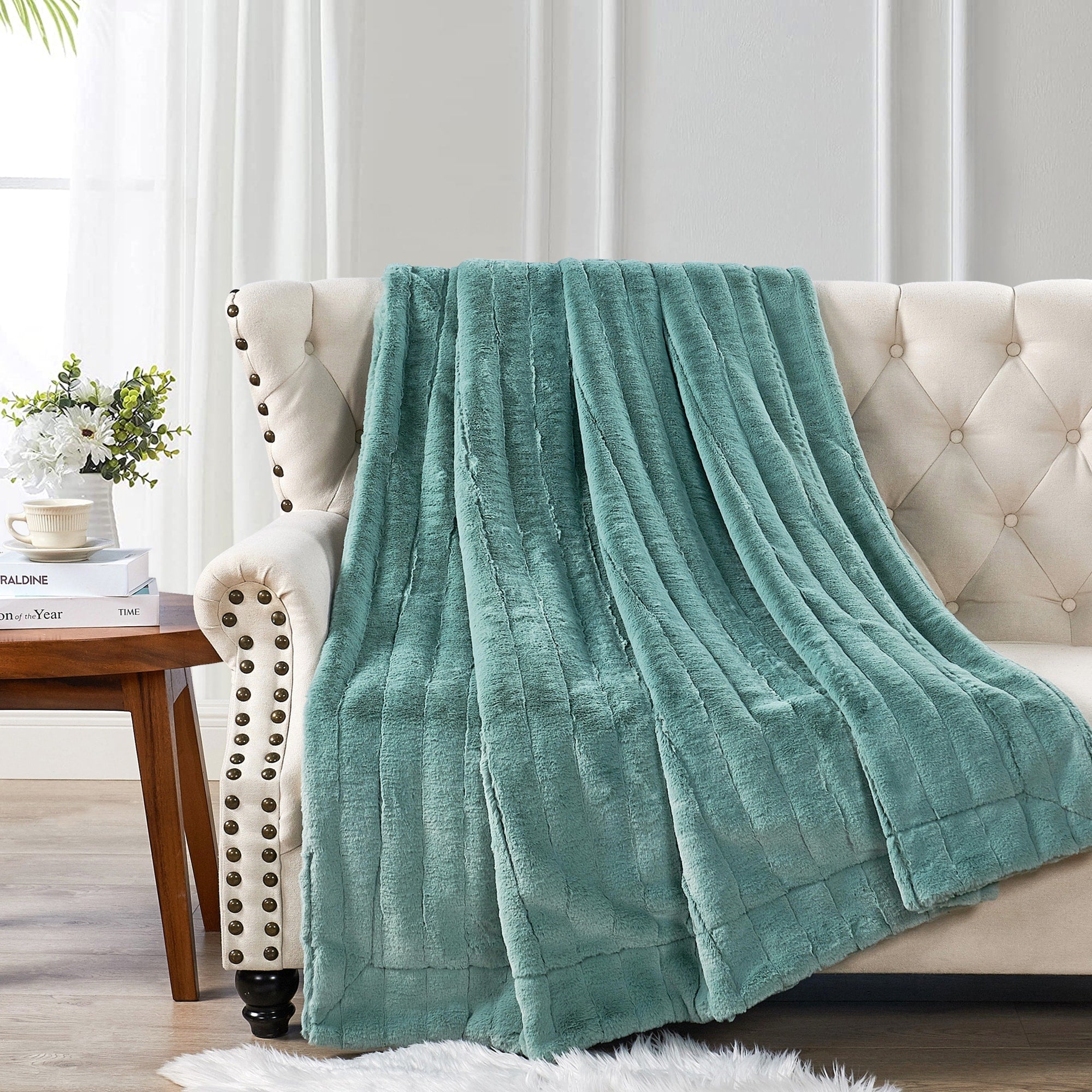 Solid Color SuperMink FauxFur Throw