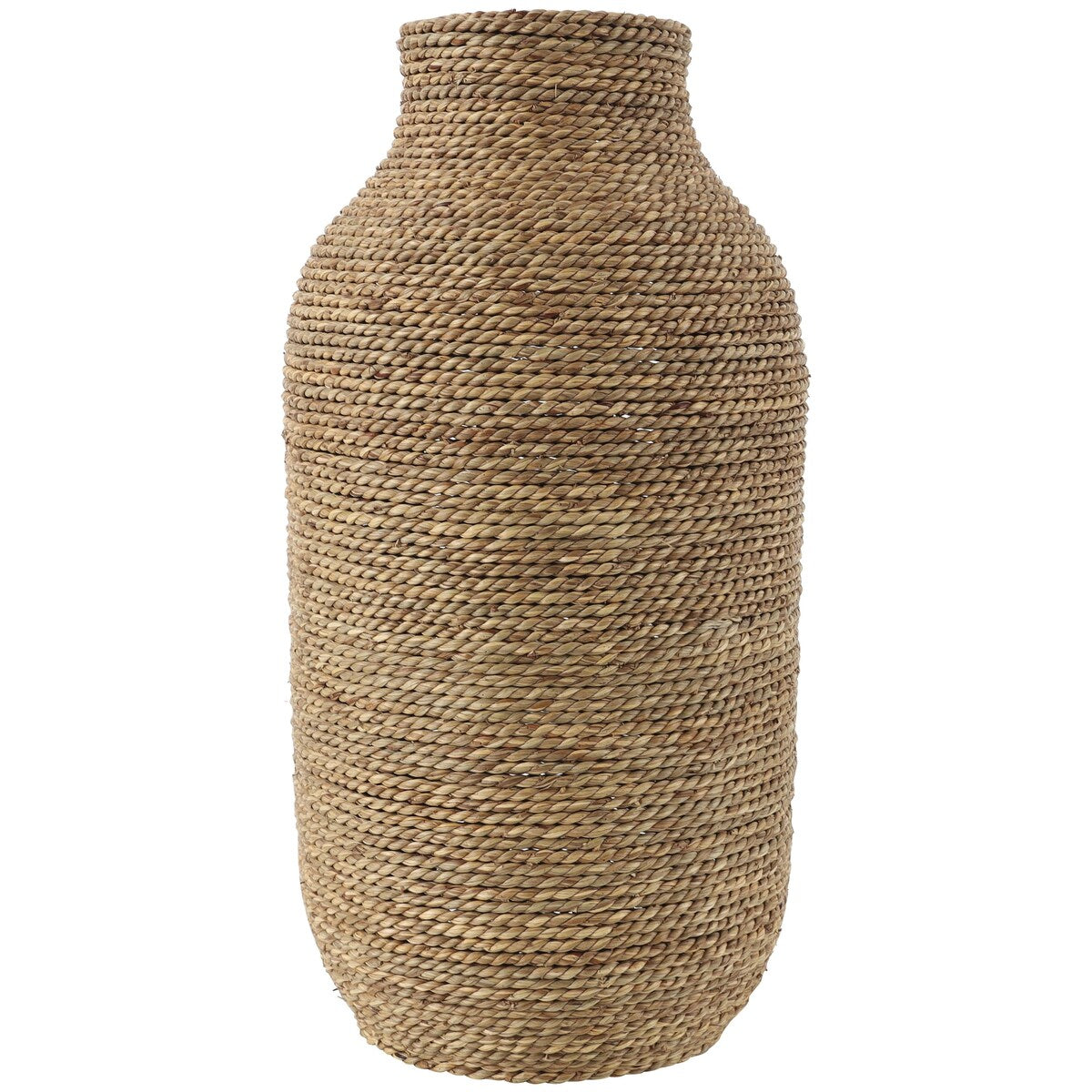 Seagrass Handmade Wrapped Decorative Vase - Brown - Roche River Decor