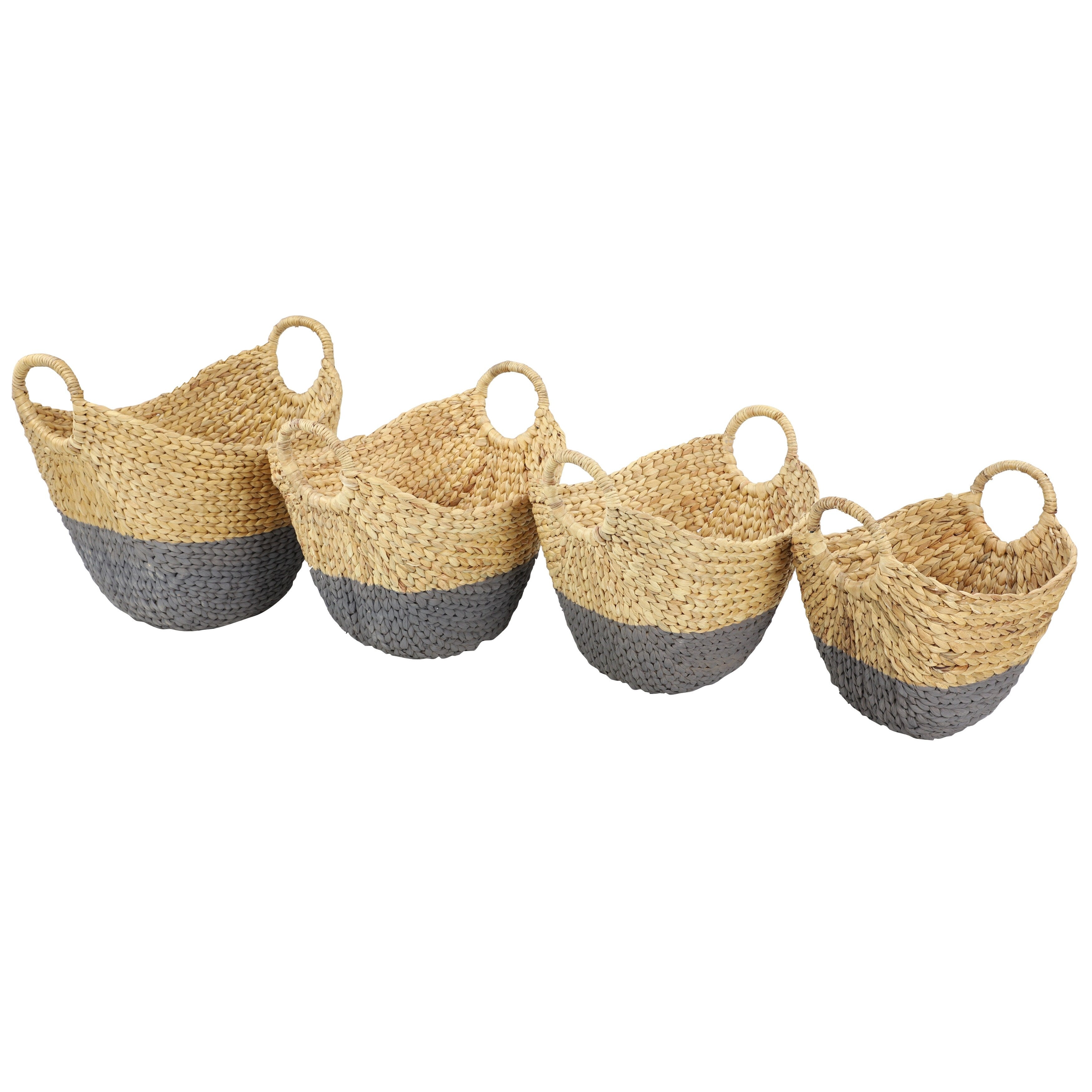 CosmoLiving by Cosmopolitan Brown Sea Grass Storage Basket (Set of 4)