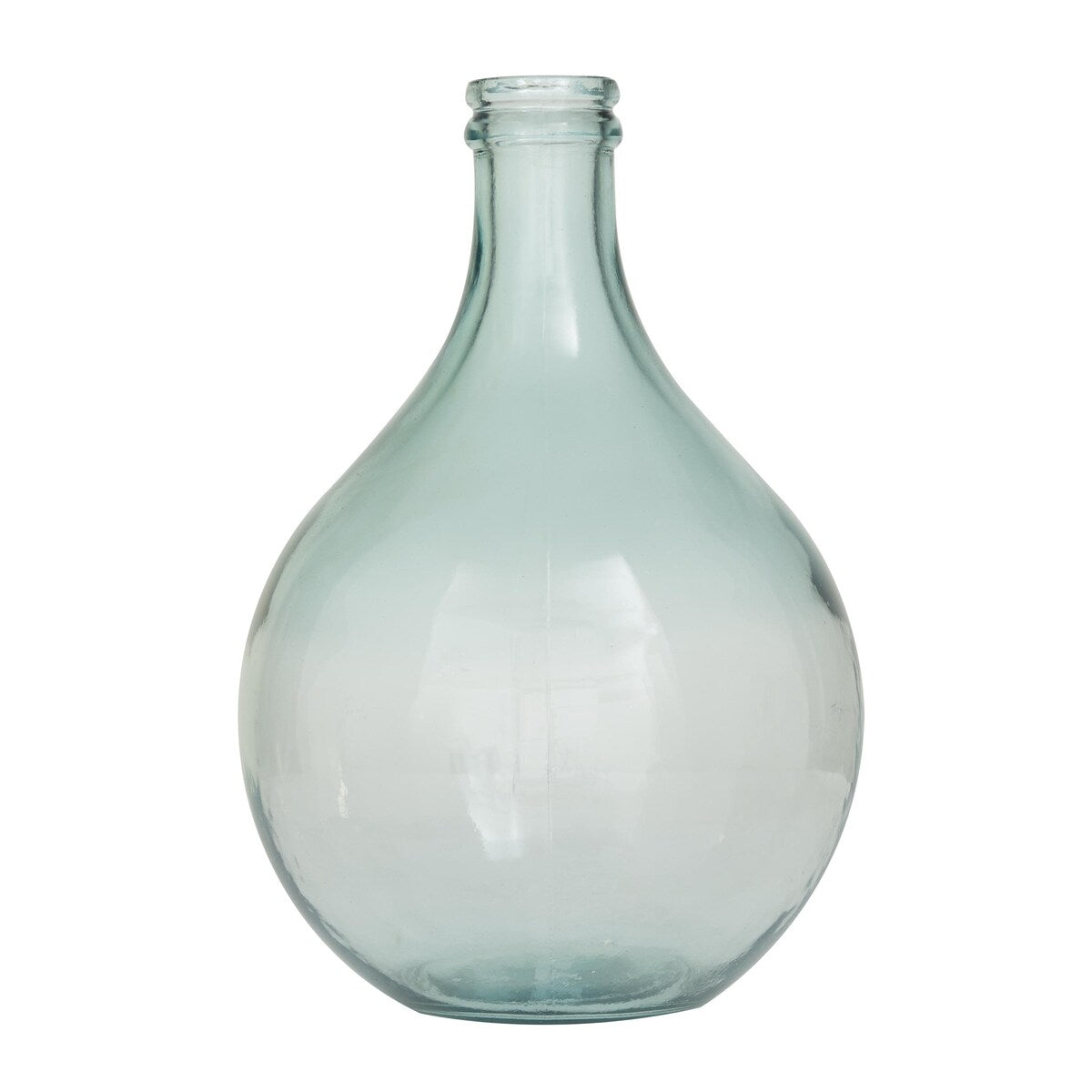 Recycled Glass Handmade Spanish Bottle Decorative Vase - Blue, Teal, Clear, Brown, Green - Roche River Decor