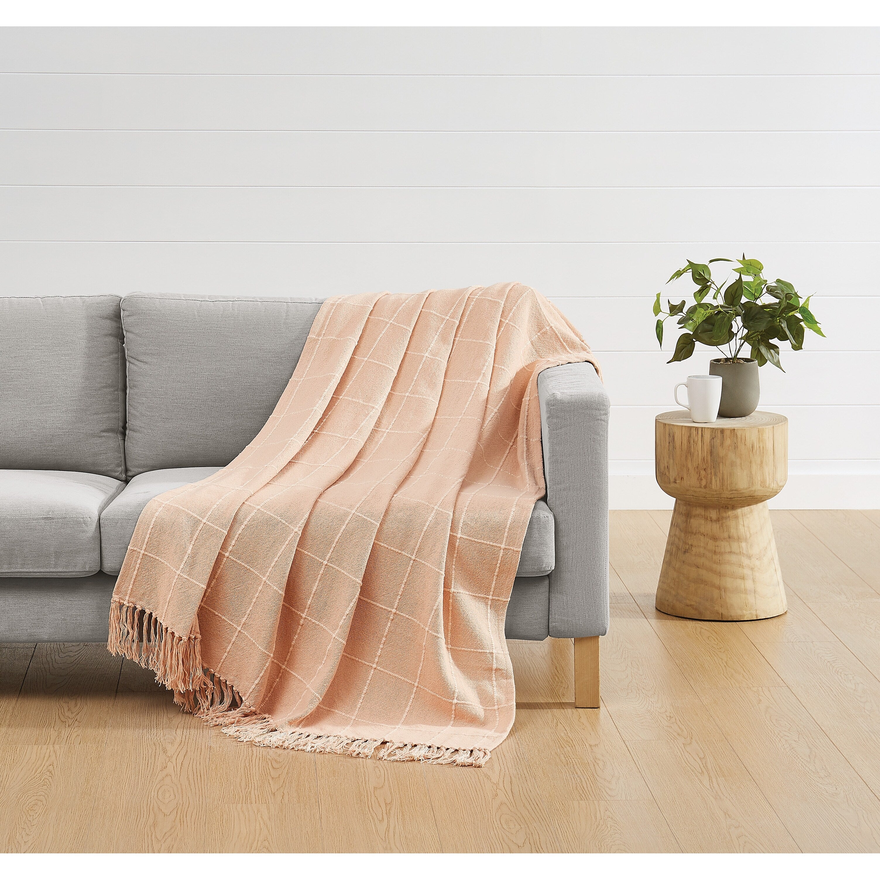 Truly Soft Windowpane Organic Throw Blanket