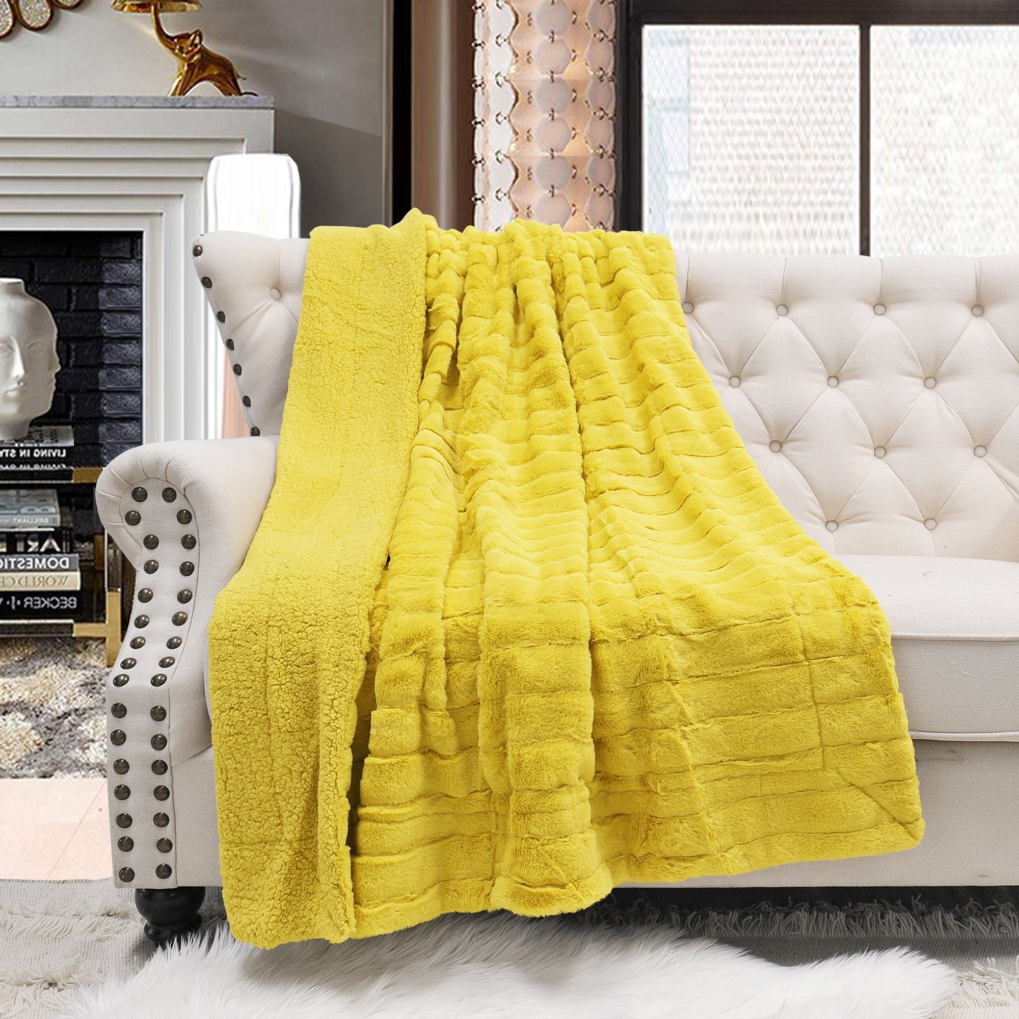 Solid Color SuperMink FauxFur Throw